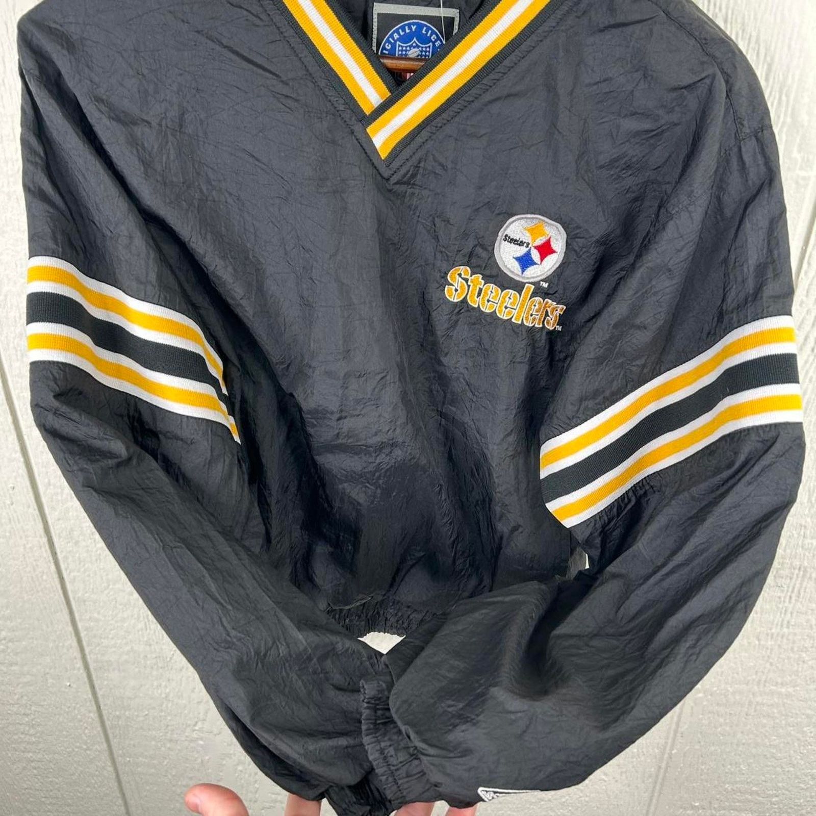 NFL Vintage 90s Pittsburgh Steelers NFL Windbreaker Womens Small Size S / US 4 / IT 40 - 7 Thumbnail
