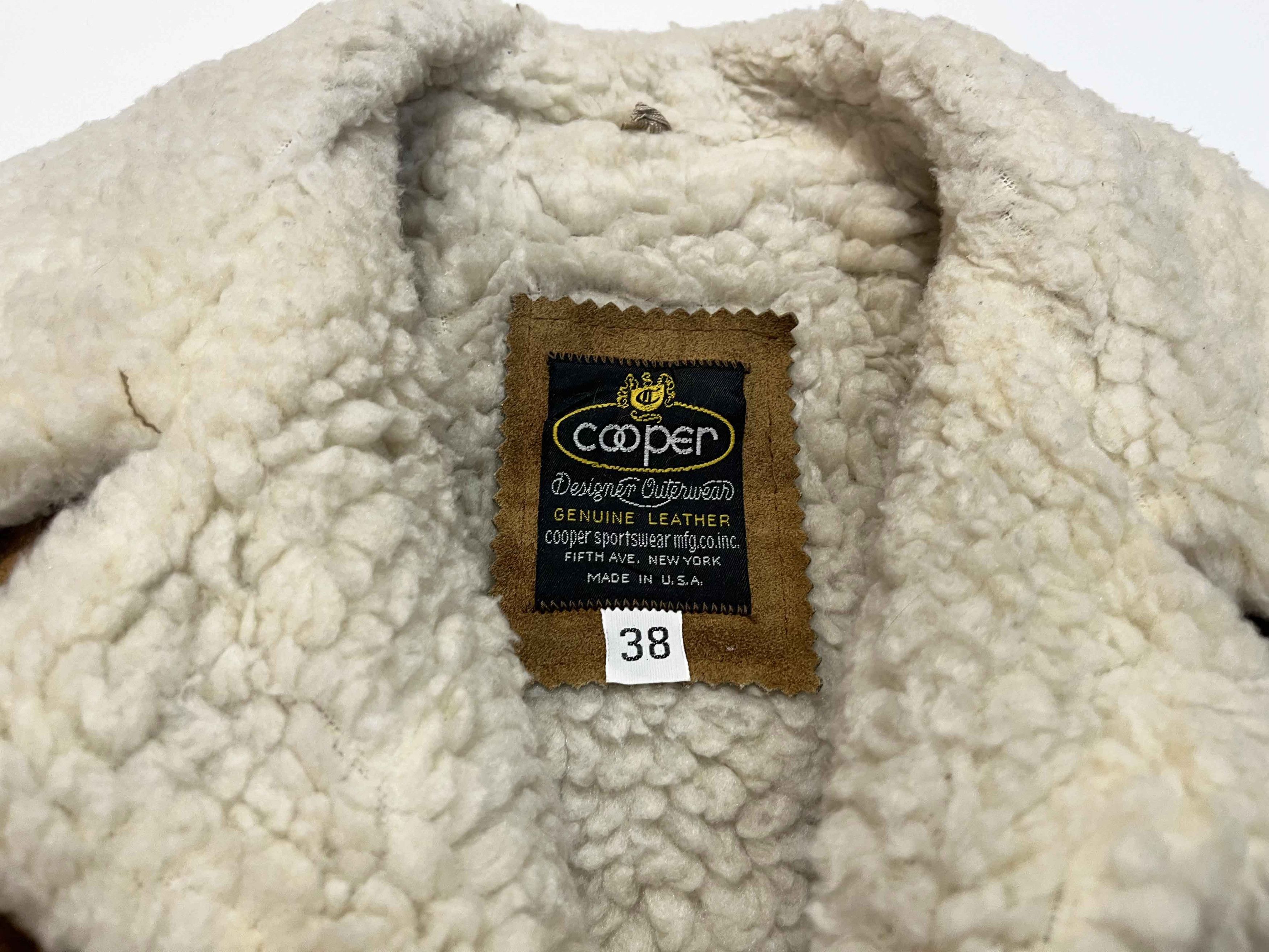Cooper Vtg Cooper Western Rancher Shearling Suede Leather Jacket Size US M / EU 48-50 / 2 - 4 Thumbnail
