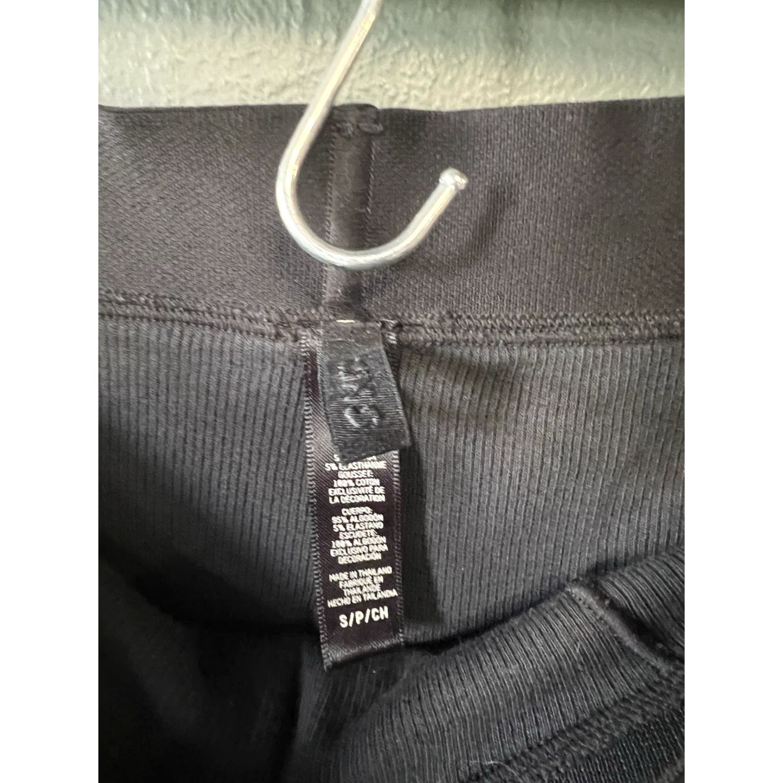 SKIMS Skims Womens Black Ribbed Baselayer Pants Pullon Size Small - Compression Activewear Pants S Black Womens Size 28" / US 6 / IT 42 - 3 Thumbnail
