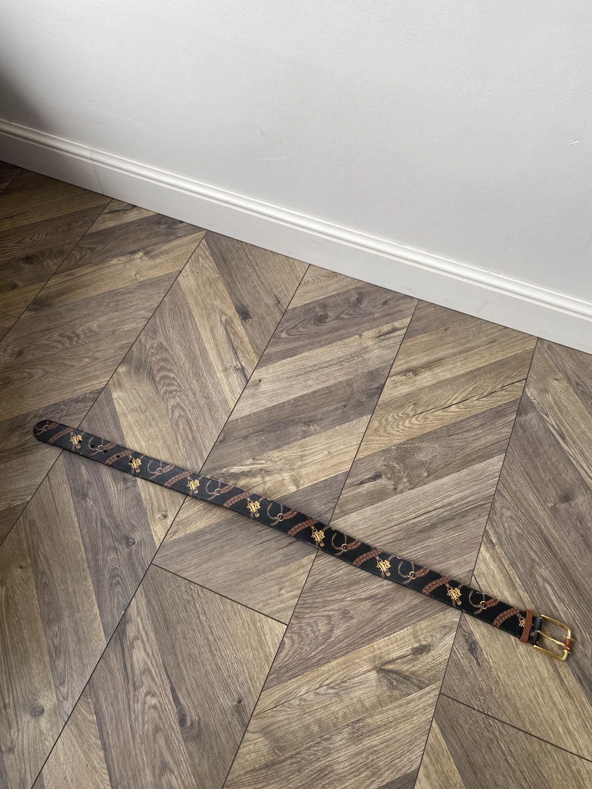 Ralph Lauren Vintage Ralph Lauren bit and bridle print all over logo belt Size 28 - 8 Thumbnail