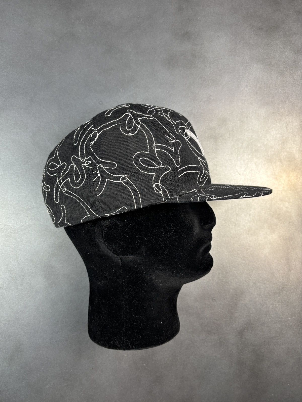 Rocawear × Vintage Vintage Rocawear Fitted Cap 7 1/2 Flat Brim 2000s 1990s Y2K Size ONE SIZE - 3 Thumbnail