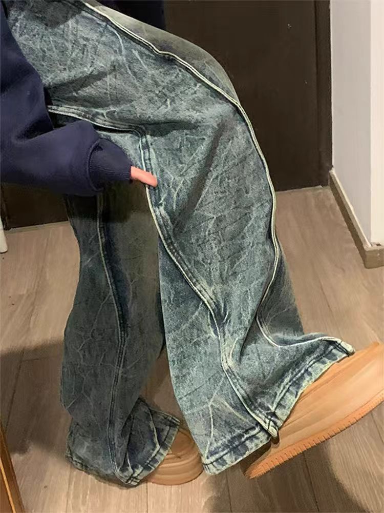 Japanese Brand × Jean Vintage silhouette patchwork design wide leg jeans Size US 32 / EU 48 - 3 Thumbnail