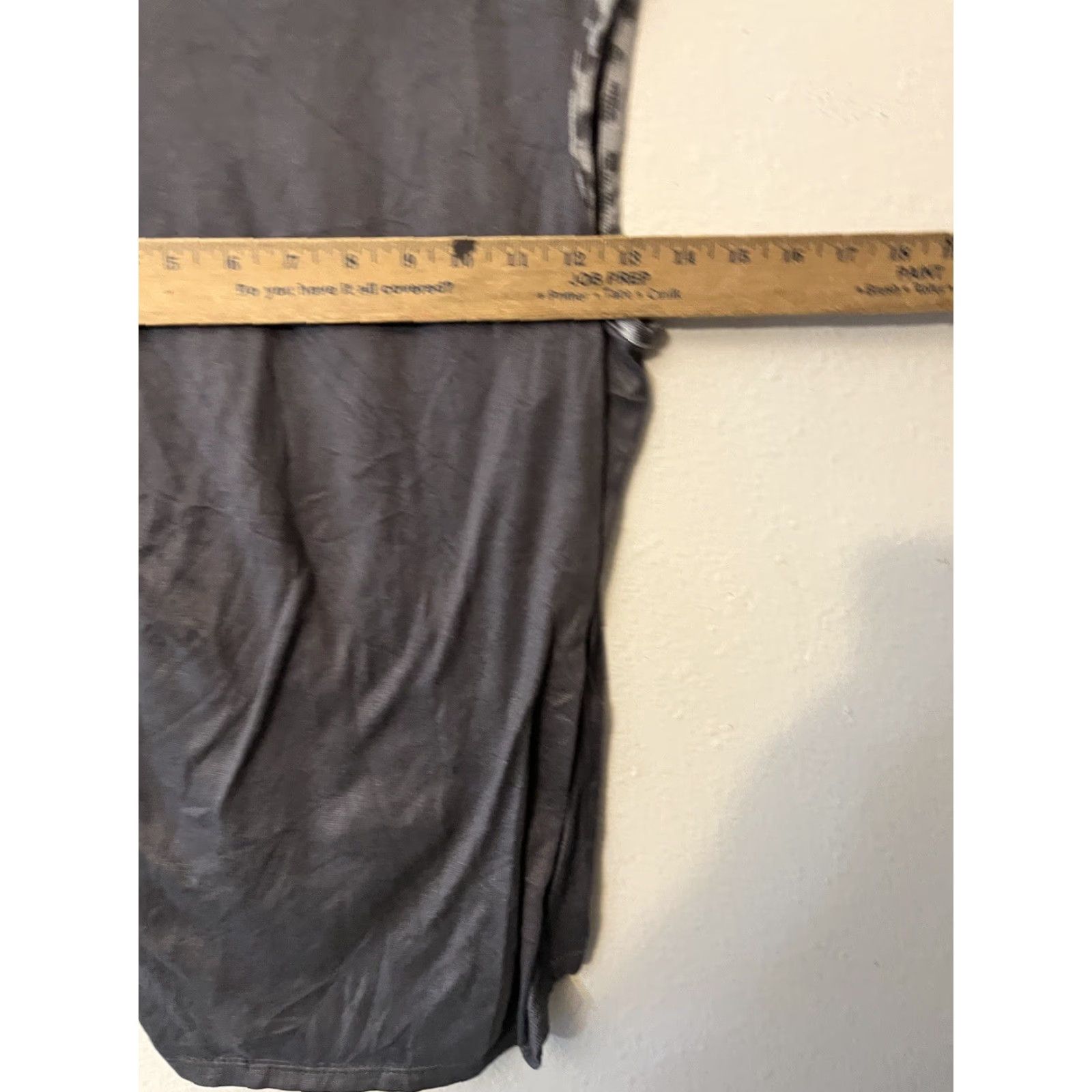 Lucky Brand Lucky Brand Sleep Shirt Sleeveless XL Gray Womens Casual Lounge Stars Cotton Modal Tank Tee Tie Closure Size XL / US 12-14 / IT 48-50 - 5 Thumbnail