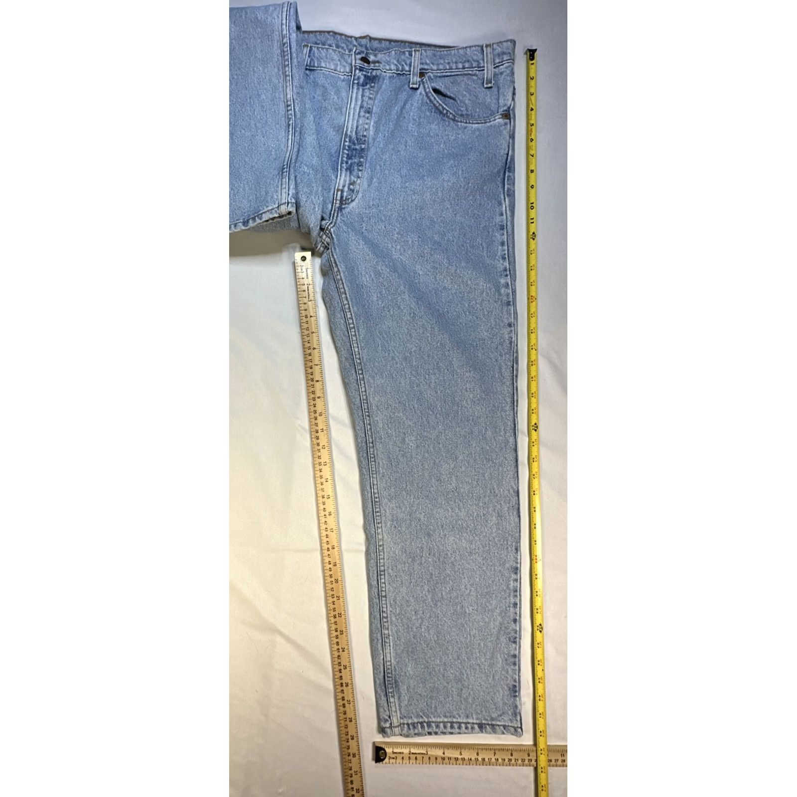 Levi's VINTAGE Levi's Jeans 505 Regular 40x30 Denim Orange Tab Mens Straight 5-Pocket Classic Levi's 505 100% Cotton Orange Tab Logo Vintage Jeans Men Size US 40 / EU 56 - 2 Thumbnail
