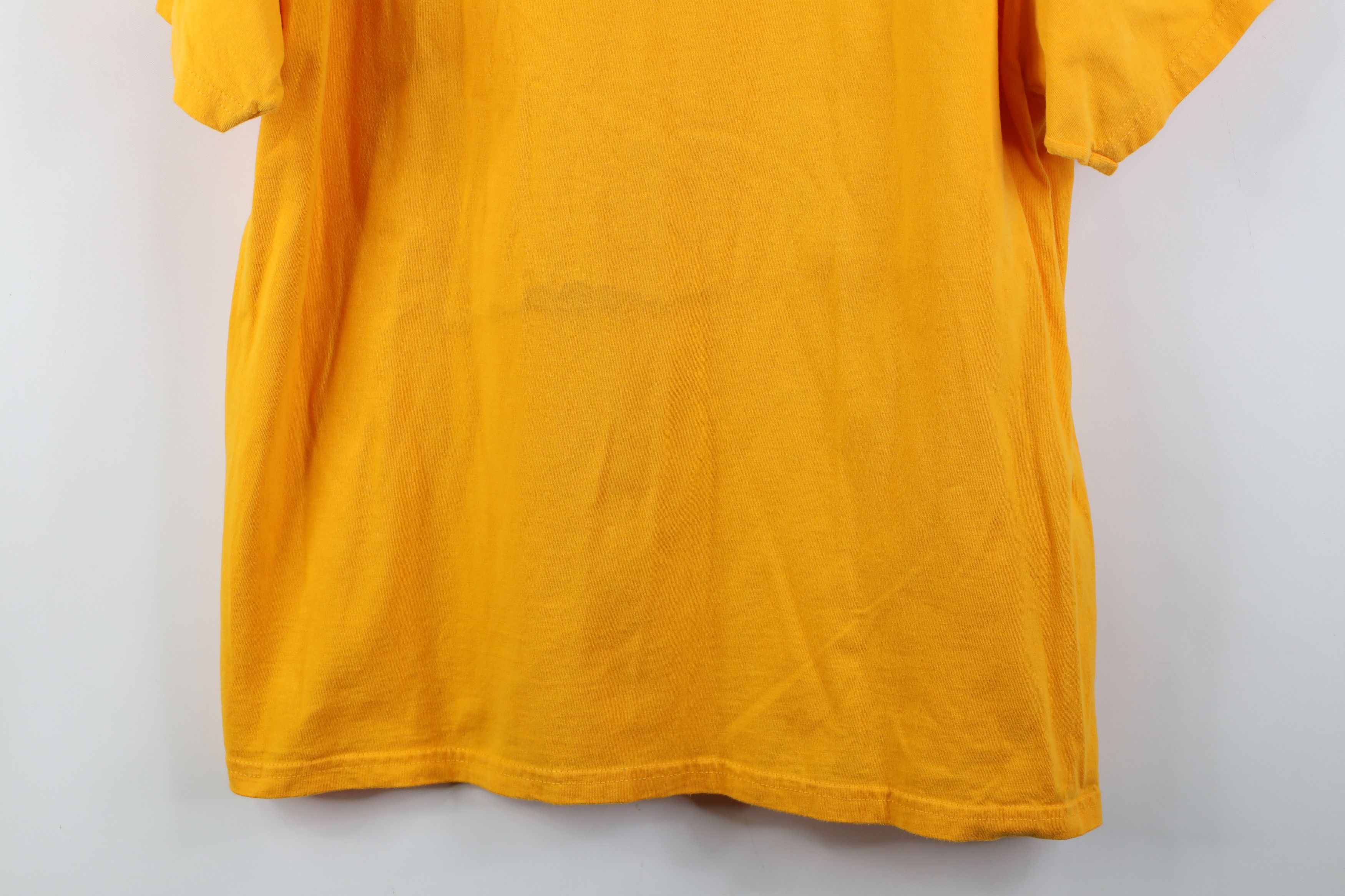 Hanes Vintage 90s Hanes Beefy Blank Heavy Cotton T-Shirt Yellow Size US XL / EU 56 / 4 - 3 Thumbnail