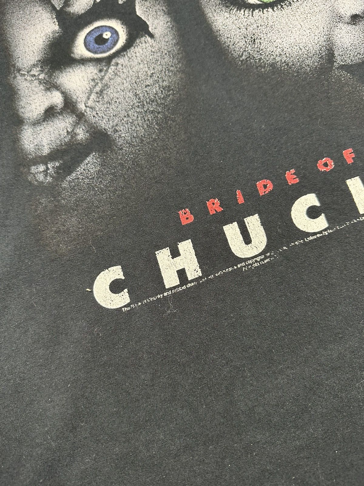 Other ‼️ Vintage Bride of Chucky Black Promo Tee T Shirt Movie Size US L / EU 52-54 / 3 - 3 Thumbnail