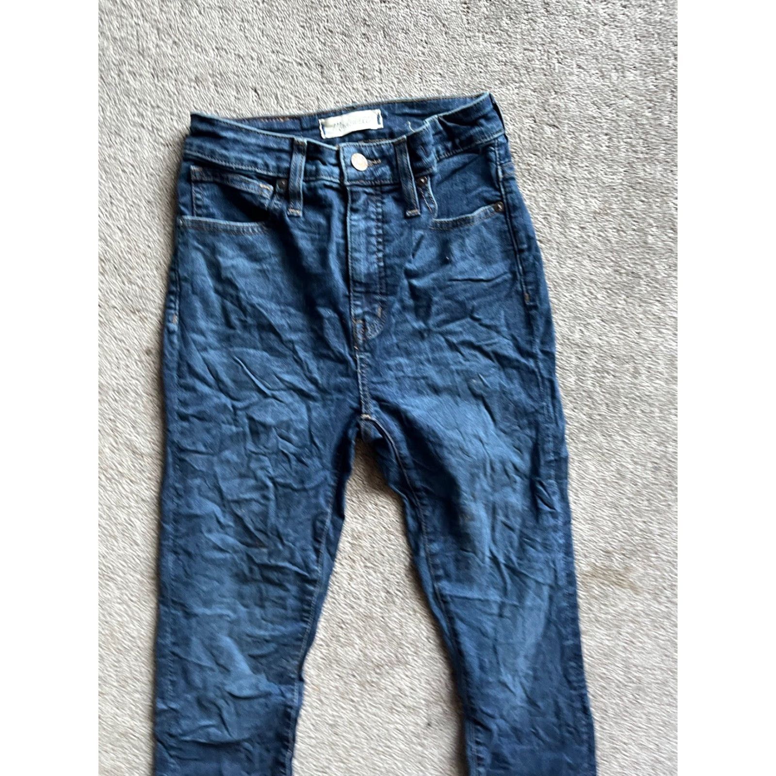 Madewell Madewell Jeans 25 Blue Curvy High Rise Skinny Stretch Denim Jeans Women Regular 5-Pocket Stretch All Seasons Mid Rise Vintage No Size 42" / US 20 - 4 Thumbnail
