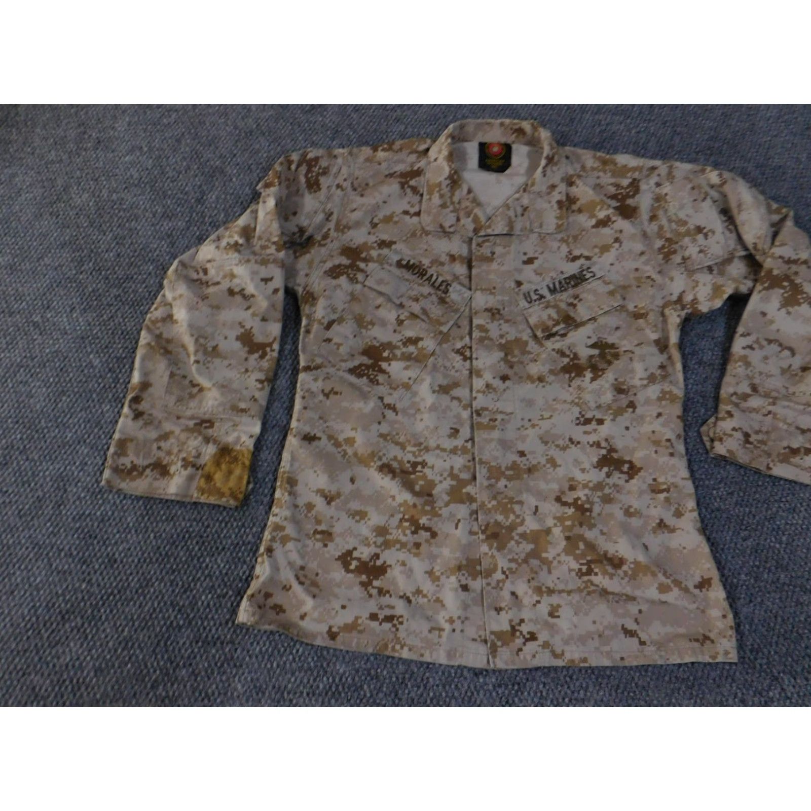 American Apparel US Marines MARPAT Shirt Mens Small Regular Desert Digital Camo Utility Blouse Size US S / EU 44-46 / 1 - 3 Thumbnail