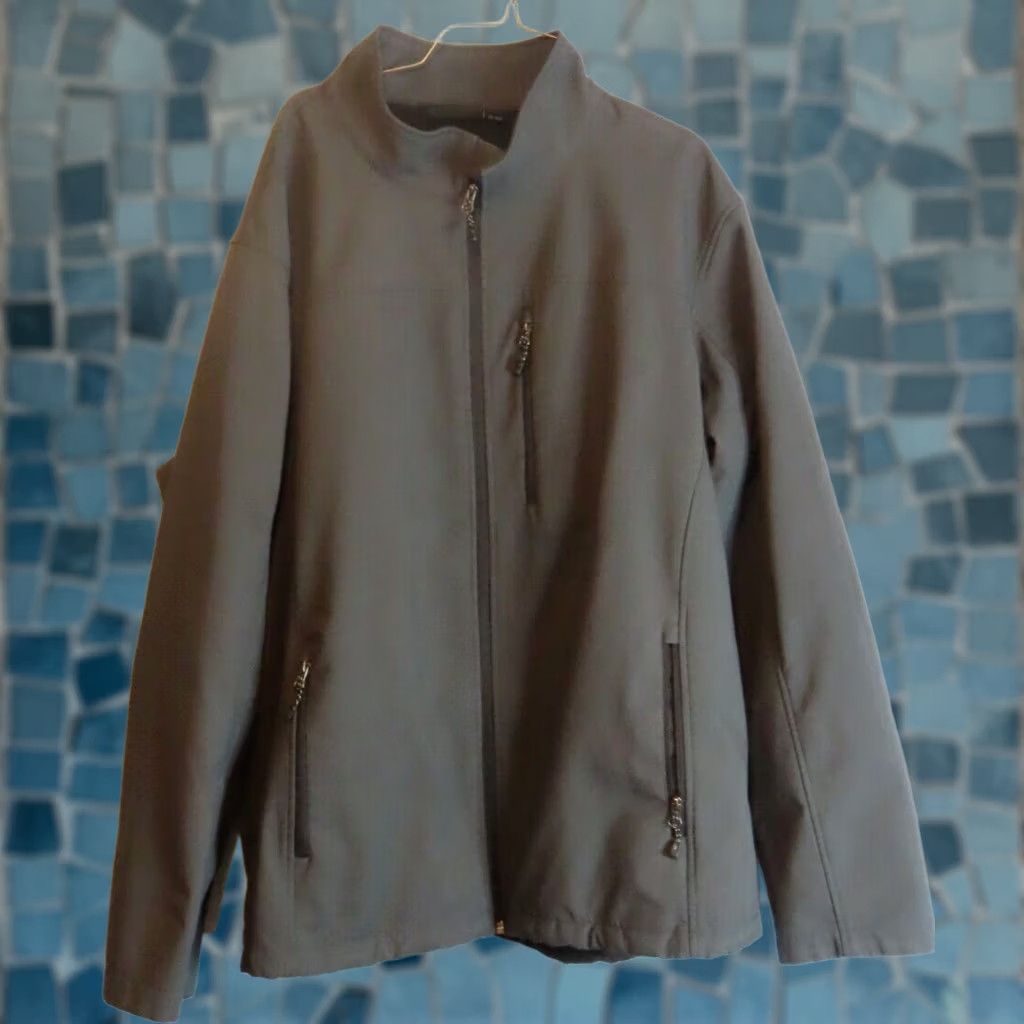 Vintage Swiss+Tech Coat Gray 3XL Full Zip Softshell Jacket Mens 3-in-1 Embroidered Logo Zipper Size US XXL / EU 58 / 5 - 1 Thumbnail