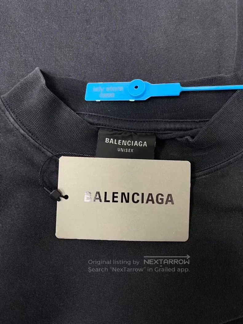 Balenciaga Balenciaga Solid Color Pattern Printed Crewneck Short Slee Size US M / EU 48-50 / 2 - 4 Thumbnail