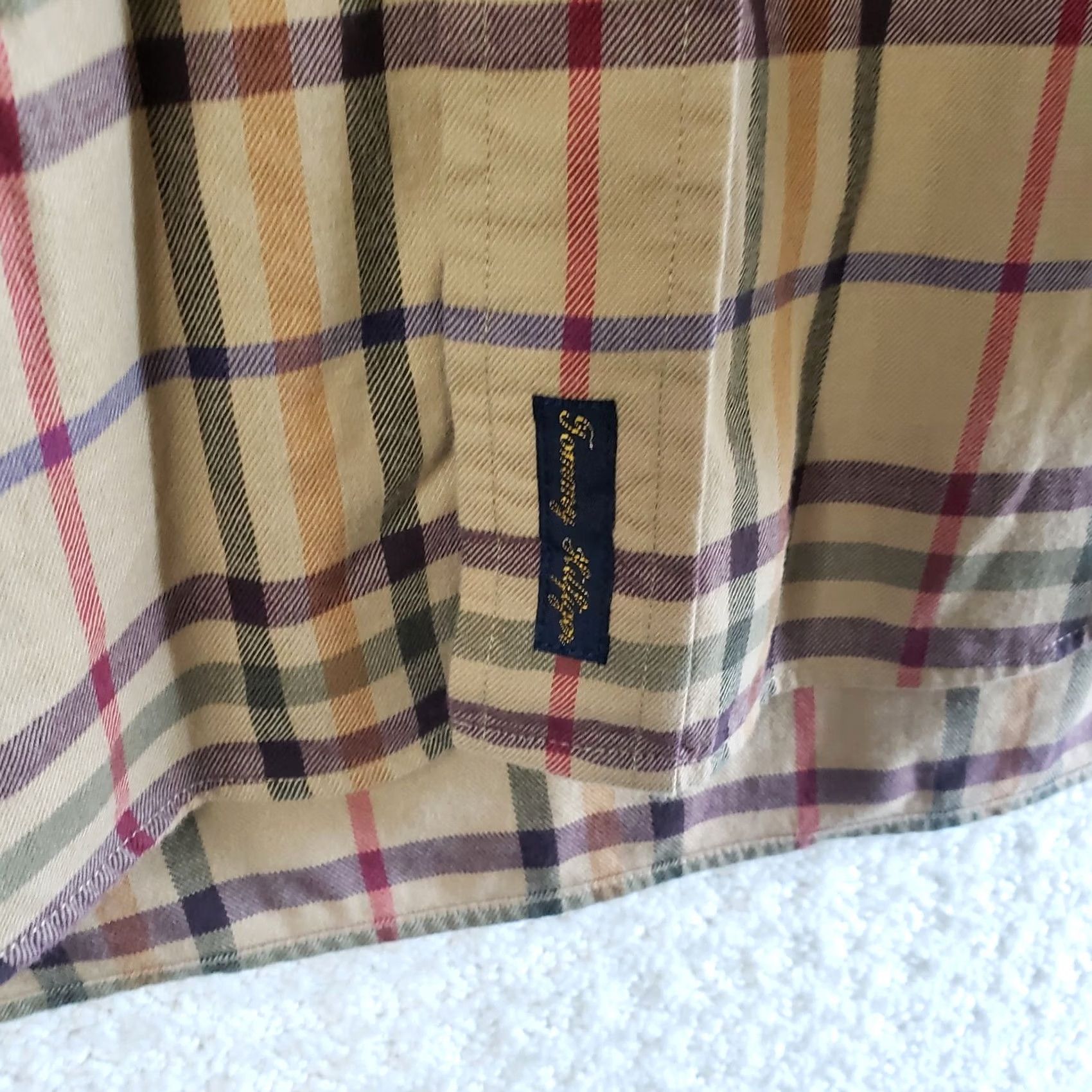 Tommy Hilfiger VINTAGE Tommy Hilfiger Button Down Shirt Mens XL Plaid Tan Size US XL / EU 56 / 4 - 3 Thumbnail