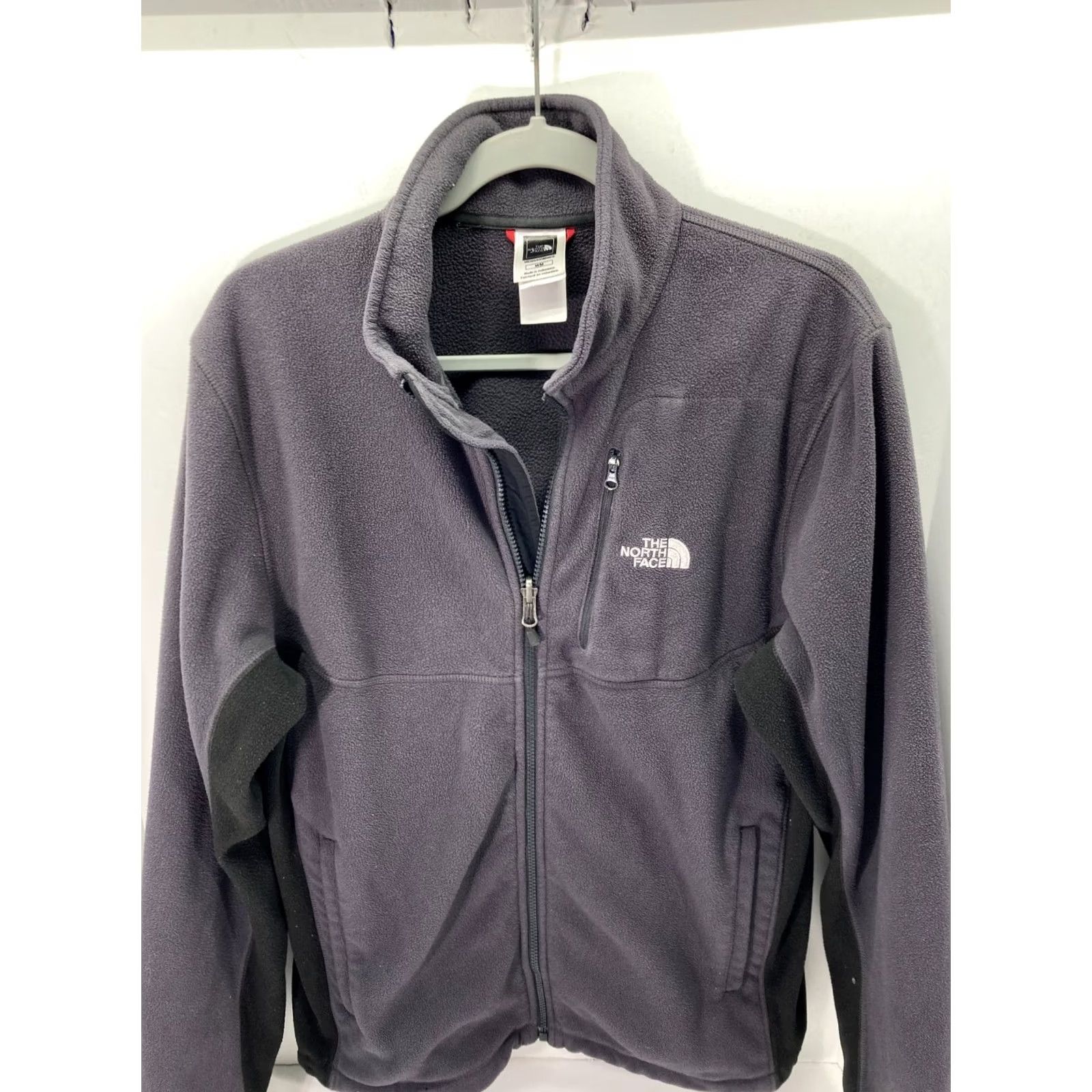 The North Face The North Face Windwall Full-Zip Fleece Jacket Mens M Gray Pockets Size US M / EU 48-50 / 2 - 2 Thumbnail