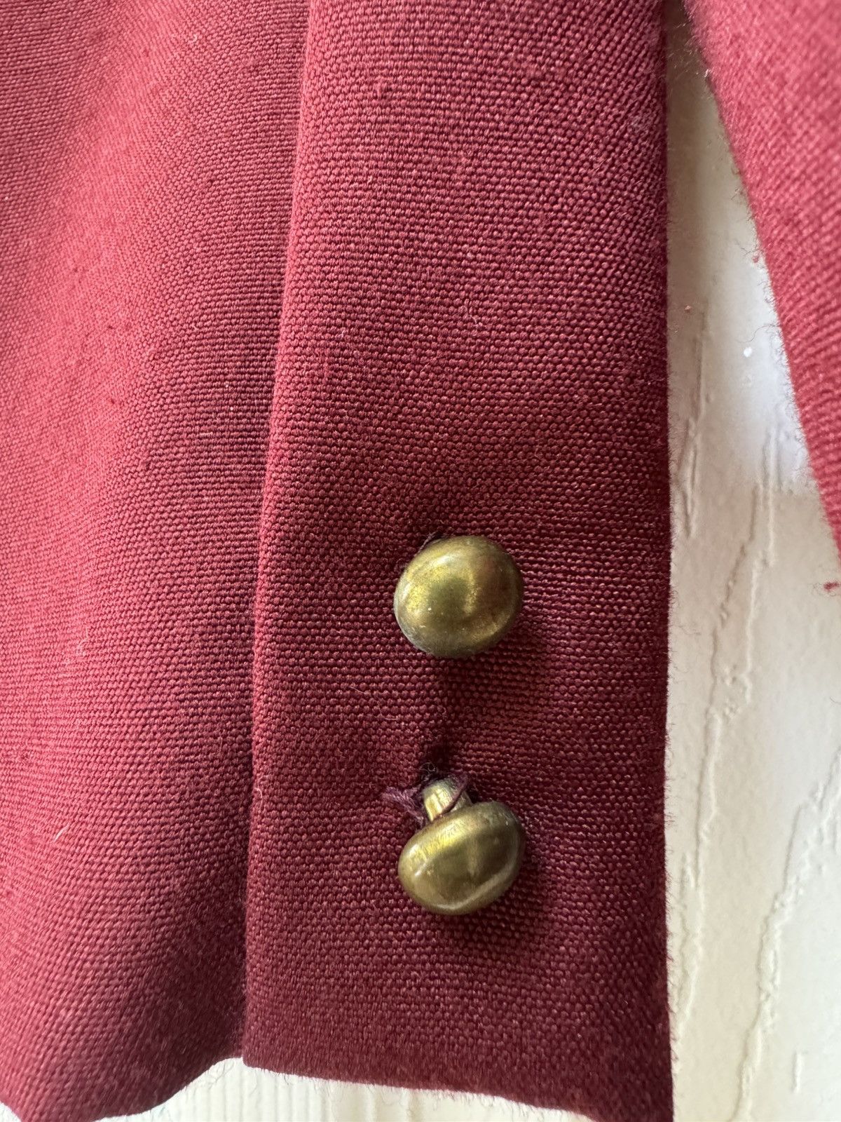 Vintage Women’s S handmade tailored 3 piece vintage burgundy set Size 32" / US 10 / IT 46 - 2 Thumbnail