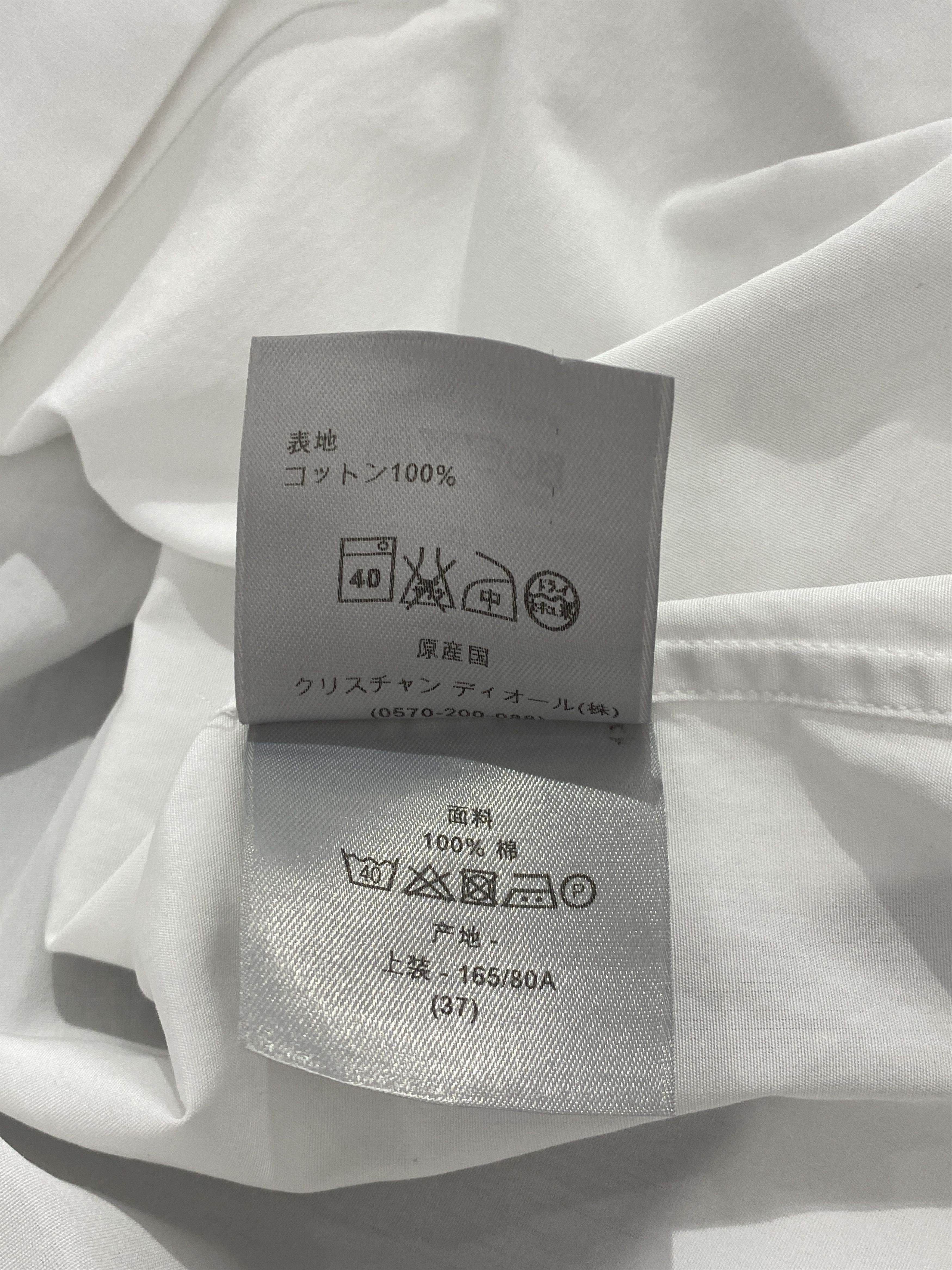 Dior Uniforme Plain Long Sleeve Shirt Size XS / US 0-2 / IT 36-38 - 15 Thumbnail