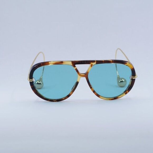 Bottega Veneta Bottega Veneta BV1273S 007 Sunglasses Havana/Gold Geometric Size ONE SIZE - 5 Thumbnail