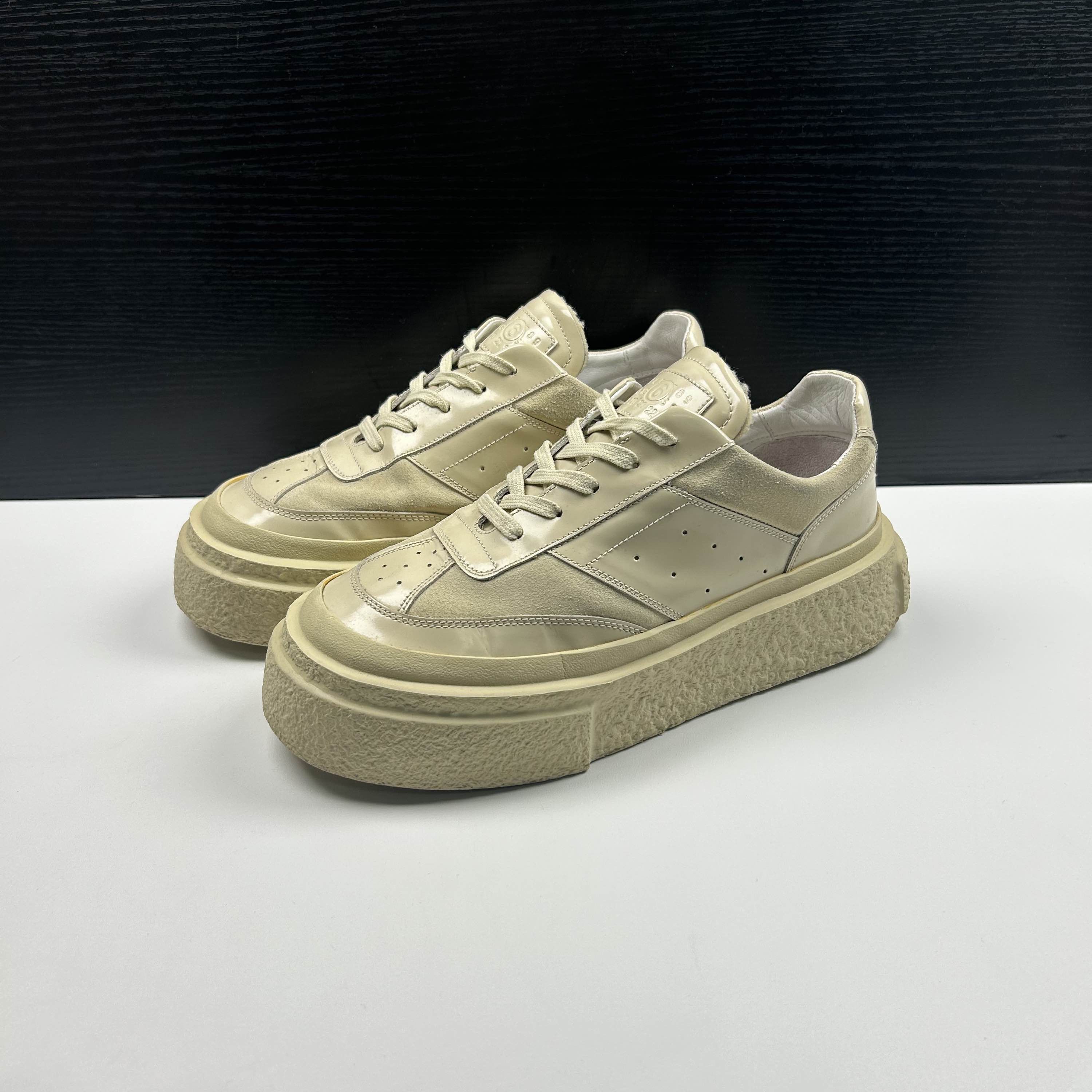 MM6 MM6 Maison Margiela Leather Platform Sneakers Size 41 Size US 11 / IT 41 - 1 Thumbnail
