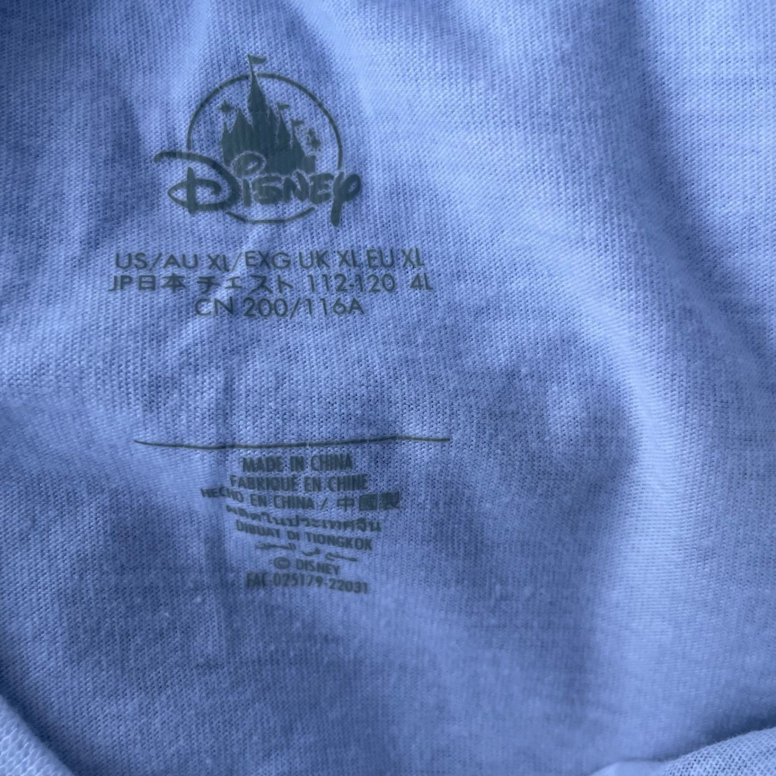 Disney Walt Disney World 50th Anniversary Gold Glitter Mickey S/S T Size US XL / EU 56 / 4 - 3 Thumbnail