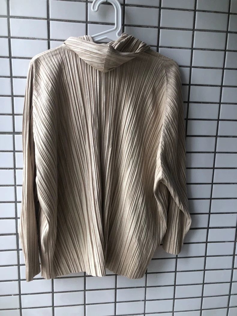 Issey Miyake Issey Miyake Grayish-brown pleated coat Size M / US 6-8 / IT 42-44 - 4 Thumbnail