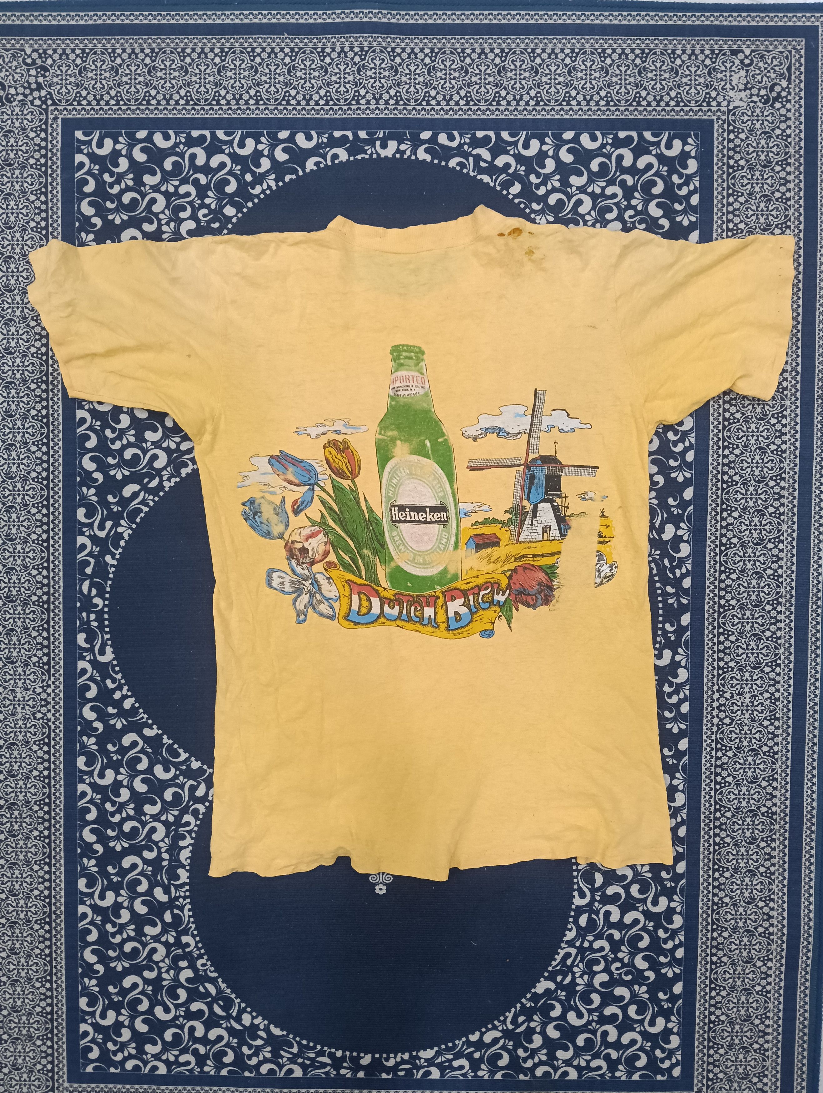 Vintage Rare Vintage 70s Thrashed Heineken Pocket Tee Size US M / EU 48-50 / 2 - 2 Thumbnail