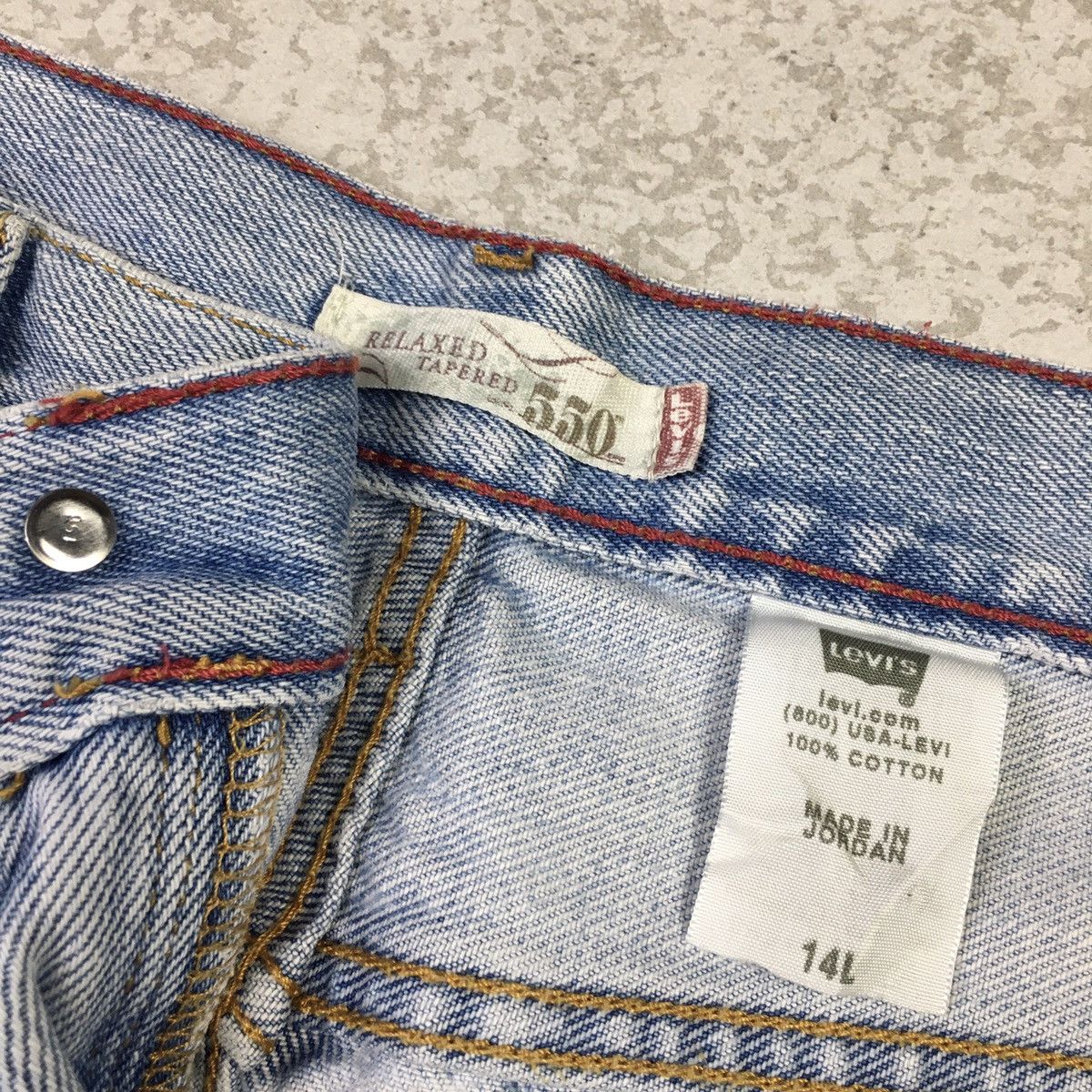 Levi's × Vintage Levis 550 Relaxed Tapered Vintage Y2K Jeans Size US 34 / EU 50 - 8 Thumbnail