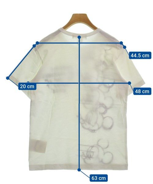 T-Shirts Cut and Sew Cotton Short Sleeve White