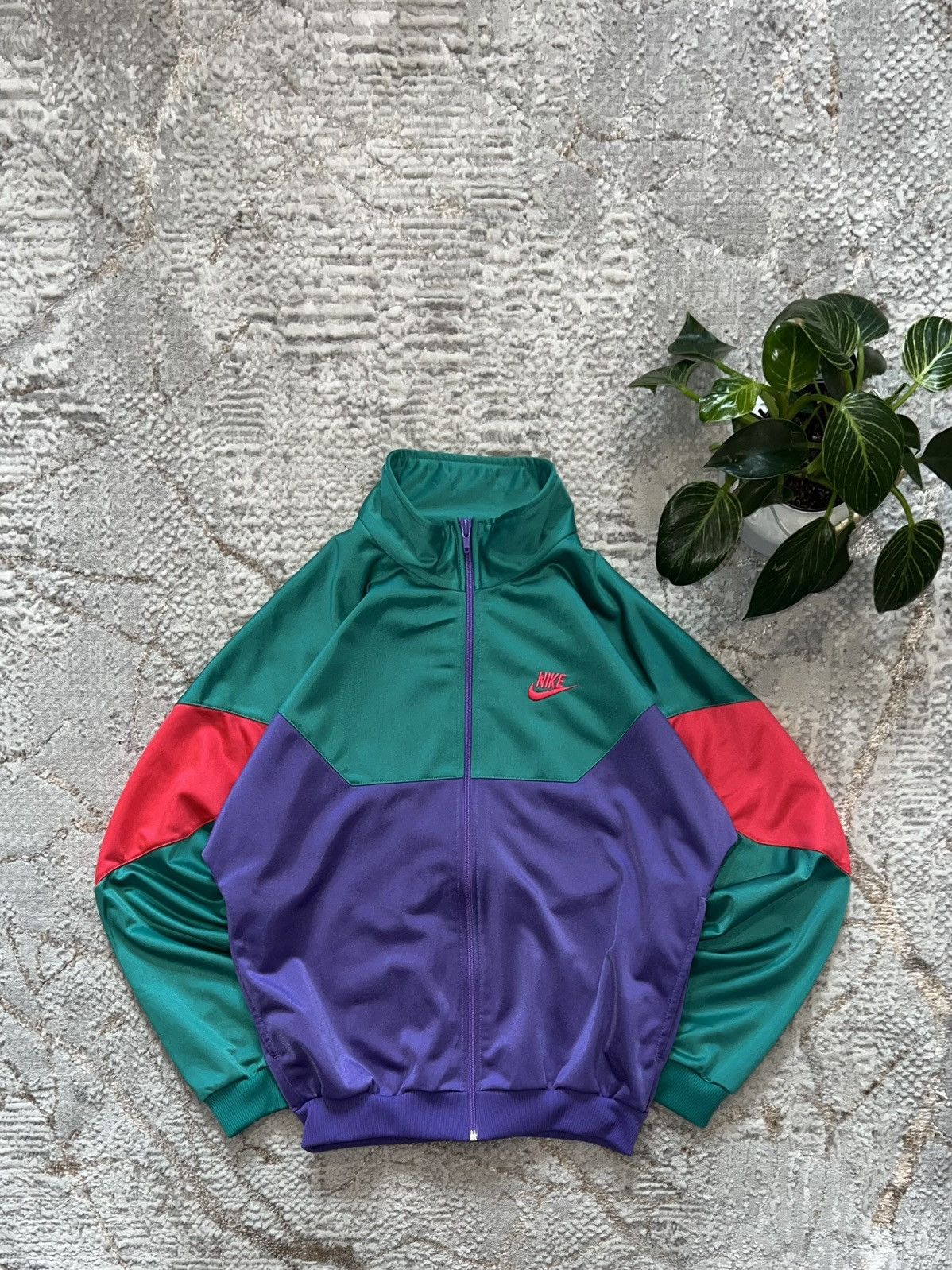 Nike × Vintage NIKE VINTAGE 90S ZIP SWEATSHIRT BOXY FIT Y2K CREWNECK Size US S / EU 44-46 / 1 - 1 Thumbnail