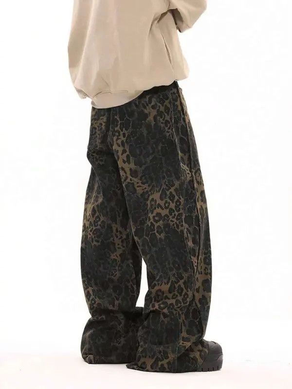 Japanese Brand Kizuki x Mako Leopard Print Casual Sweatpants Size US 32 / EU 48 - 8 Thumbnail