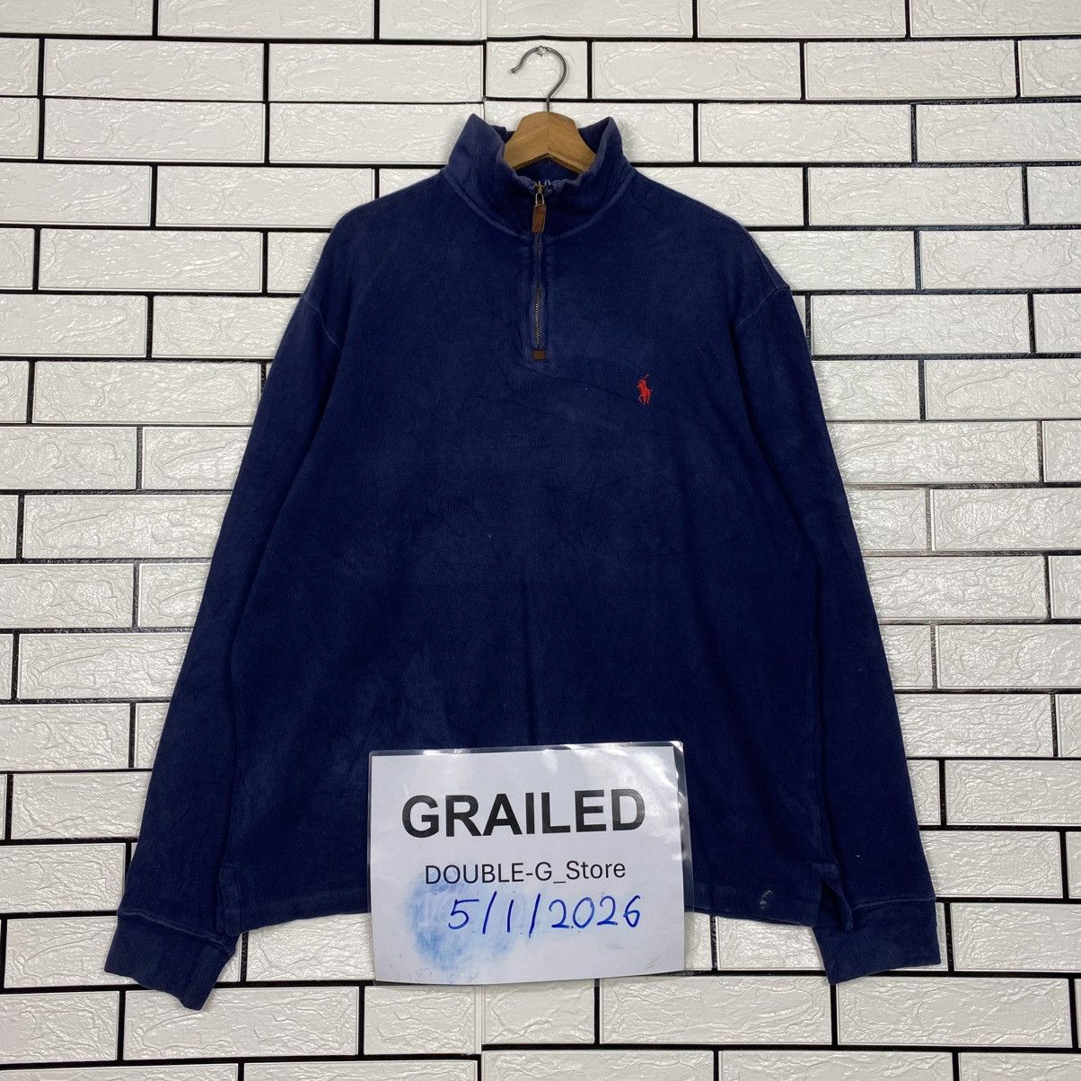 Polo Ralph Lauren 📌Vintage Half Zipper Anorak Sweatshirt Polo Ralph Lauren Size US L / EU 52-54 / 3 - 1 Thumbnail
