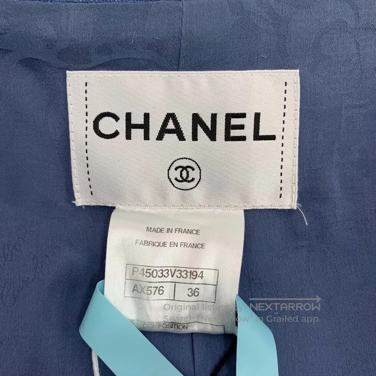 Chanel Chanel Deep blue button decorated cotton lapel long sleeve Size XS / US 0-2 / IT 36-38 - 5 Thumbnail