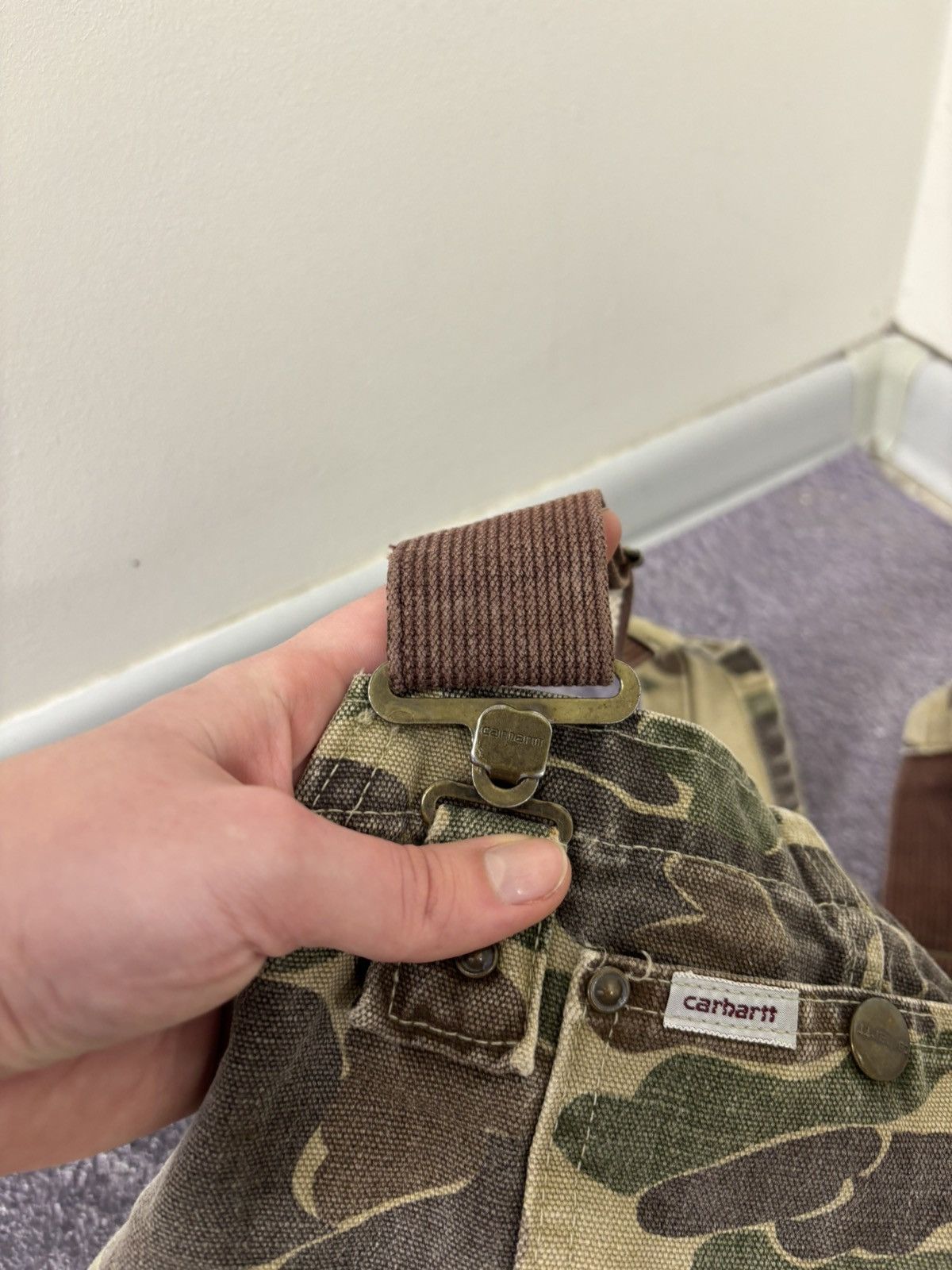Carhartt Vintage Carhartt BU103 Overalls Bib Duck Camo Hunting Size US 34 / EU 50 - 12 Thumbnail