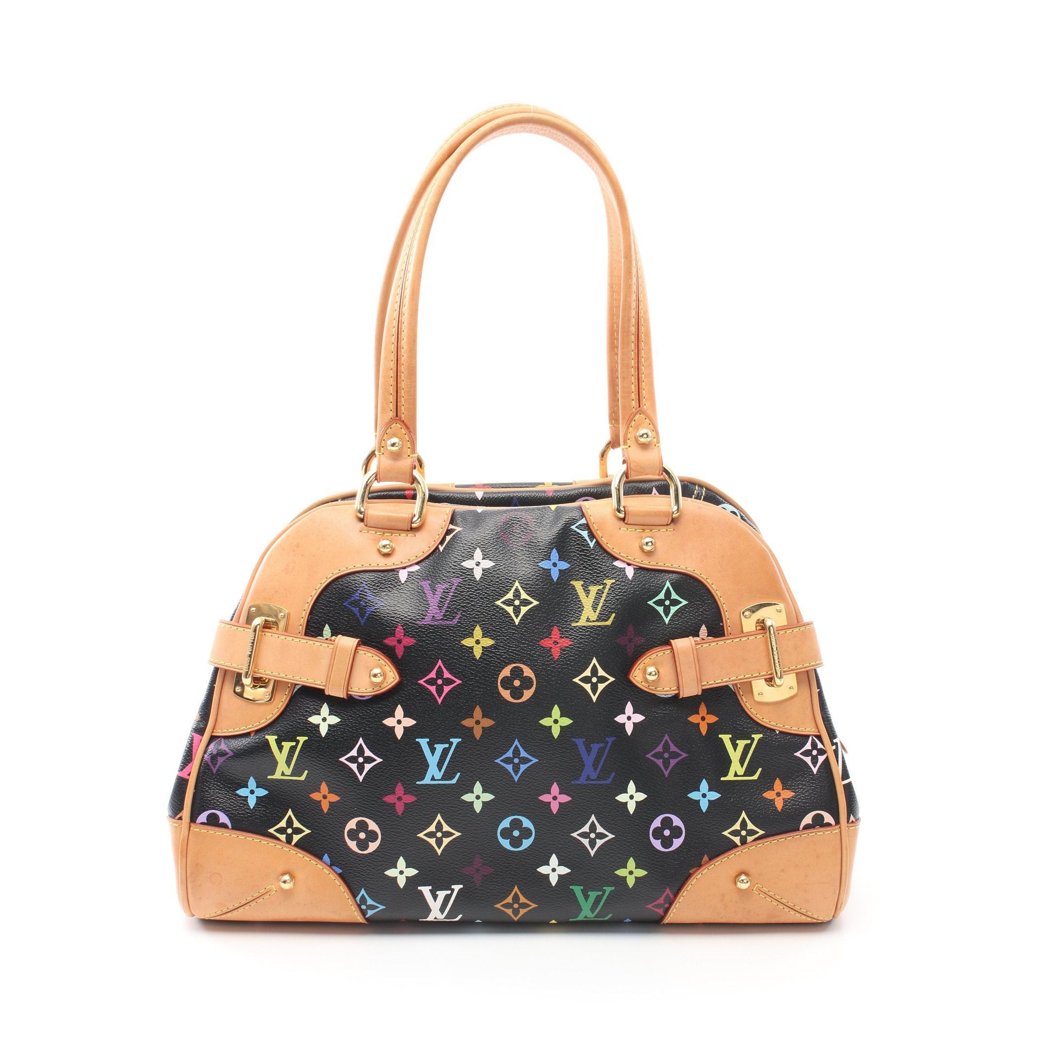Louis Vuitton Louis Vuitton Claudia Monogram Multicolor Noir Handbag Leather Black Size ONE SIZE - 1 Thumbnail
