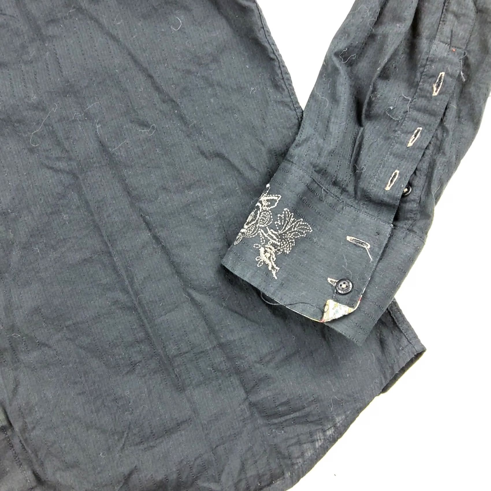 English Laundry VINTAGE English Laundry Christopher Wicks Embroidered Angel Wings Hand Sewn Button-Up Shirt XL Black Men Size US XL / EU 56 / 4 - 4 Thumbnail