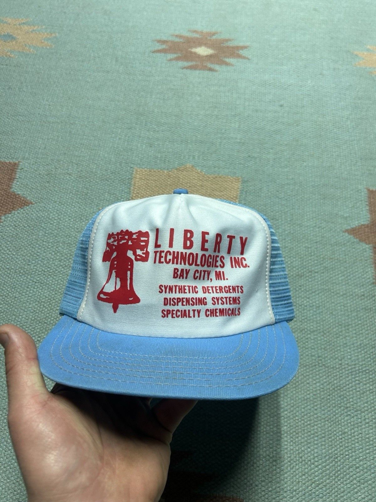 Vintage Vtg 80s trucker hat Liberty Technologies Michigan made USA Size ONE SIZE - 2 Thumbnail