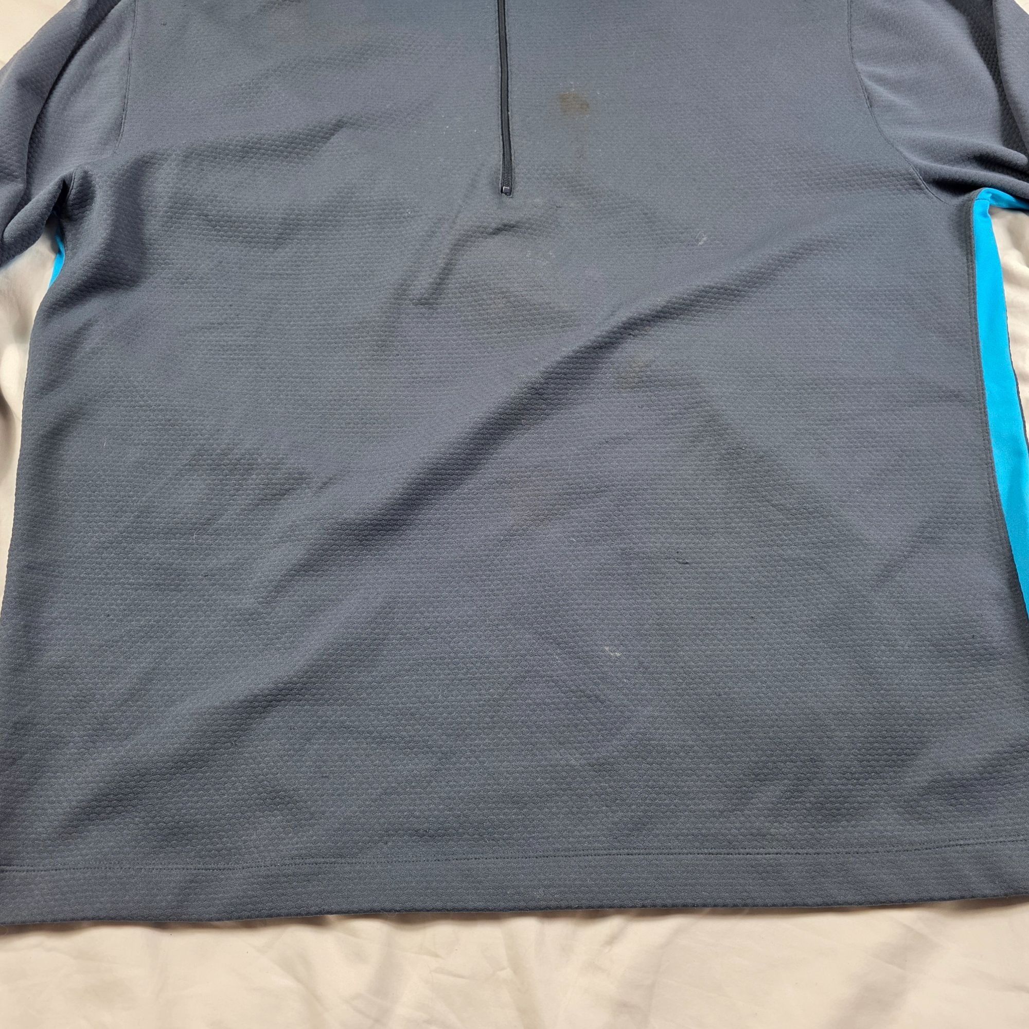 Nike Nike Golf Dri-Fit Mens XL Gray Blue 1/4 Zip Pullover Sweatsh Size US XL / EU 56 / 4 - 5 Thumbnail