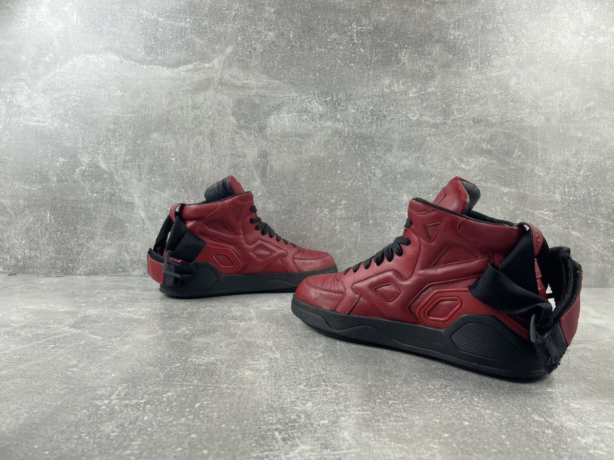 Marcelo Burlon Marcelo Burlon Red Leather Devil Opium Hight Sneakers Shoes Size US 8 / EU 41 - 5 Thumbnail