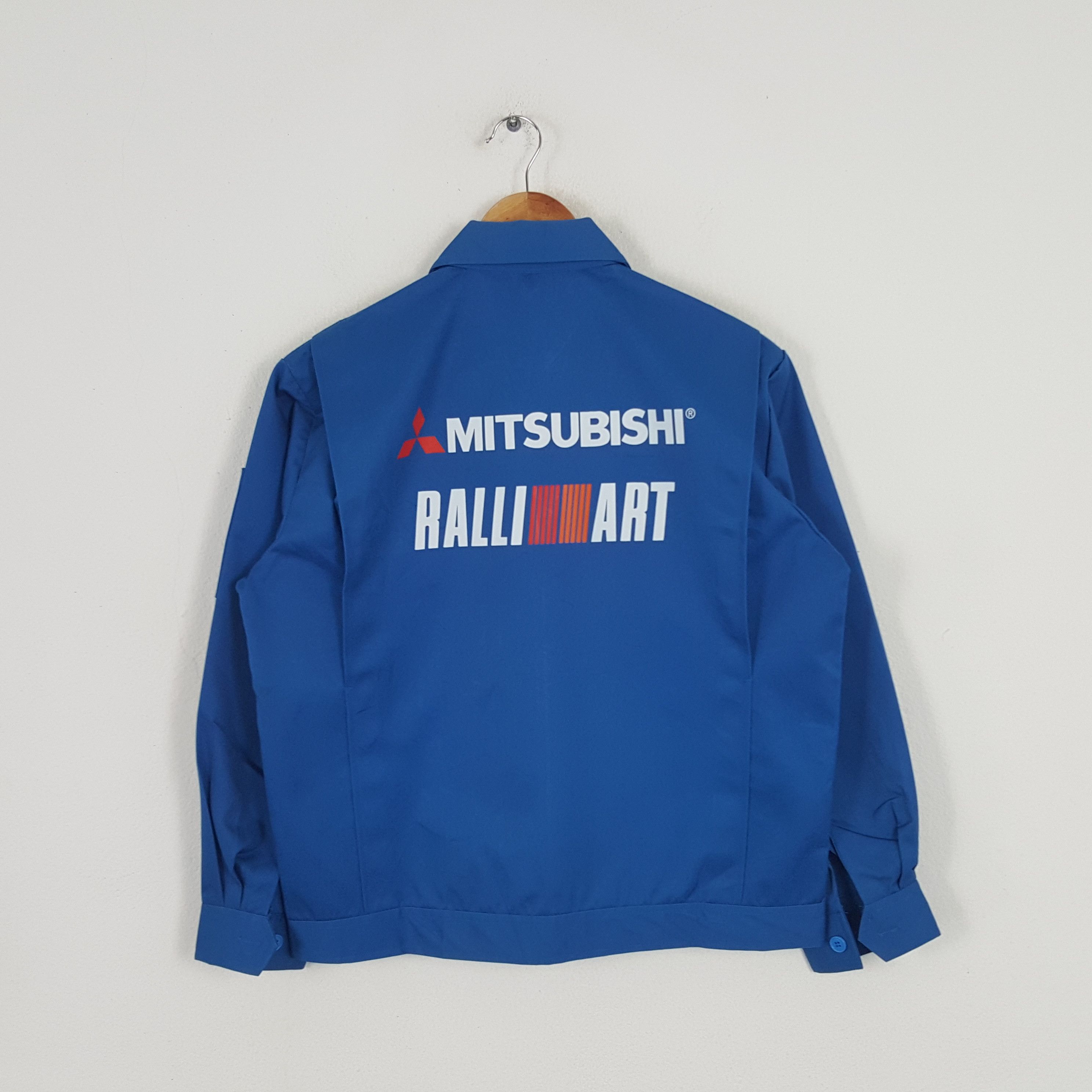 Japanese Brand × Vintage Vintage Mitsubishi Ralli Art Japanese Racing Jacket Size US S / EU 44-46 / 1 - 1 Thumbnail
