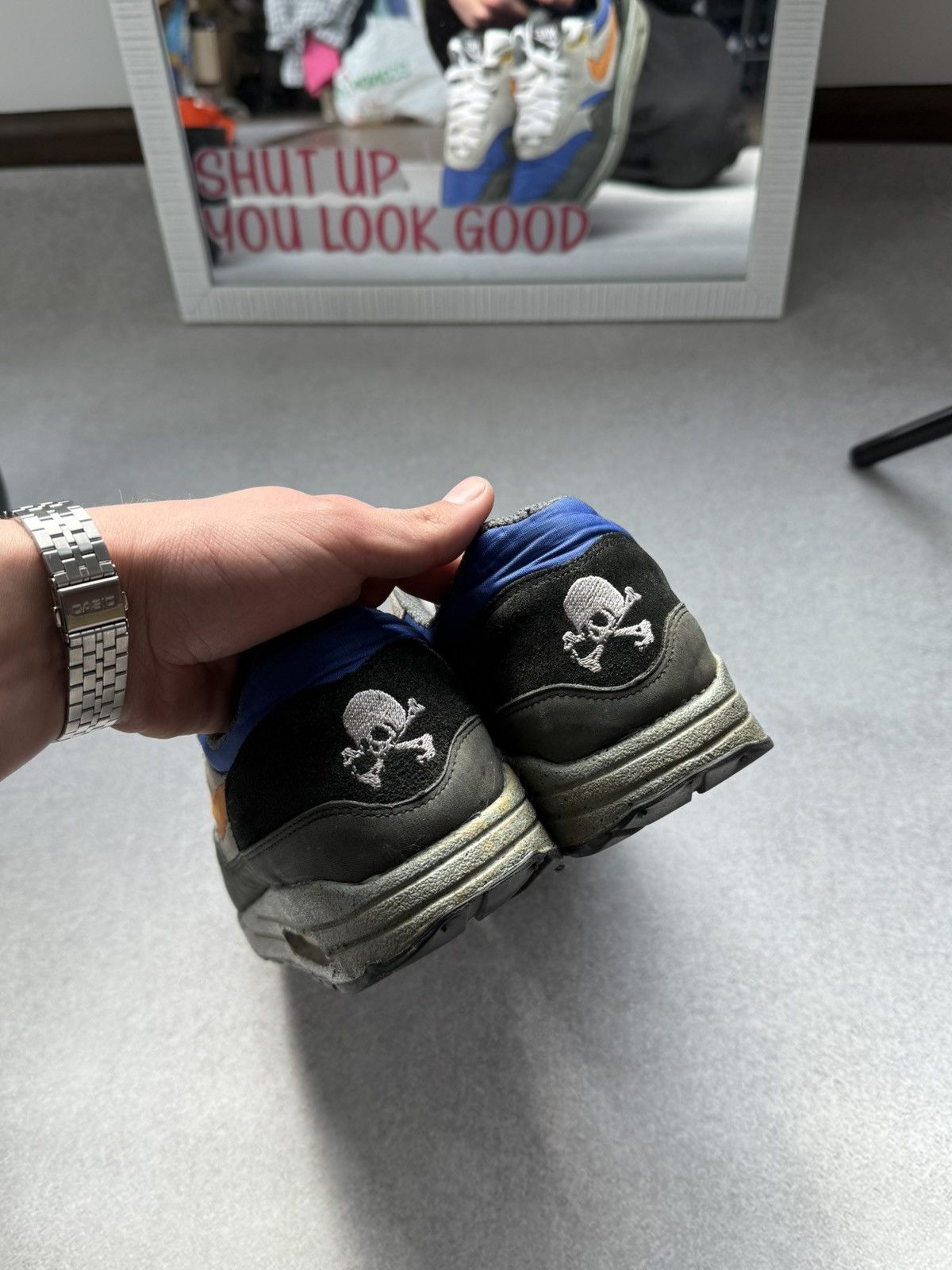 Nike Nike Air Max 1 Skulls Pack Old Royal Black Anthracite RARE Size US 8 / EU 41 - 11 Thumbnail