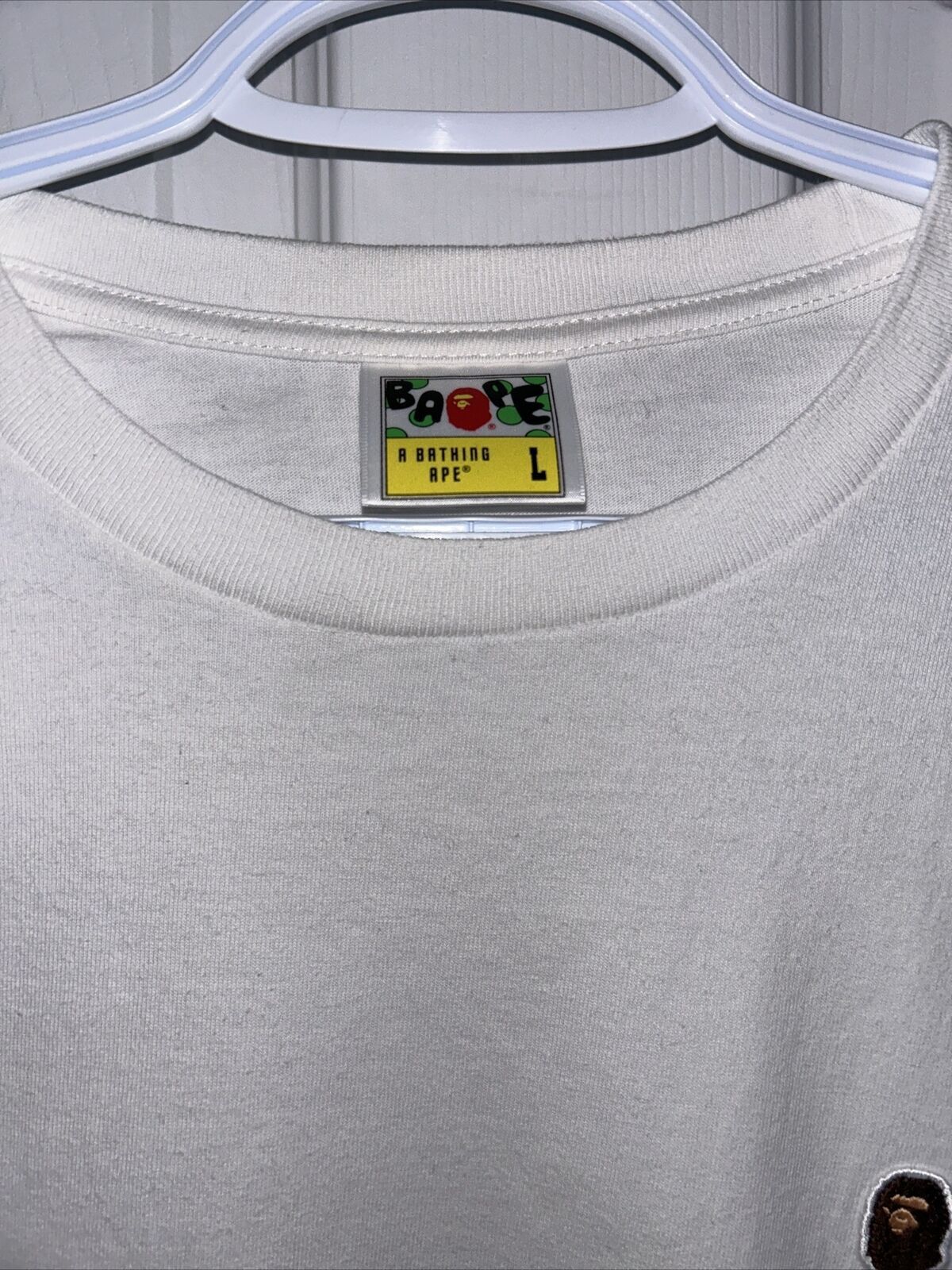Bape Ape Head One Point Relaxed Fit L/S Tee Size US L / EU 52-54 / 3 - 6 Thumbnail