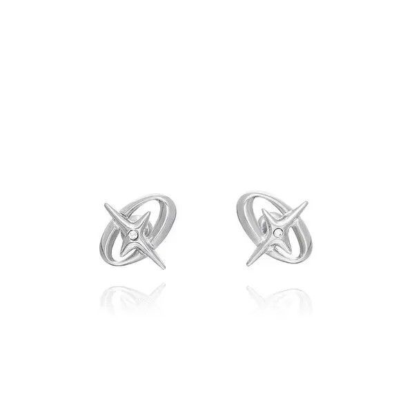 Jewelry Kusuno x Fumie Fashion Oval Titanium Stud Earrings Size ONE SIZE - 6 Thumbnail