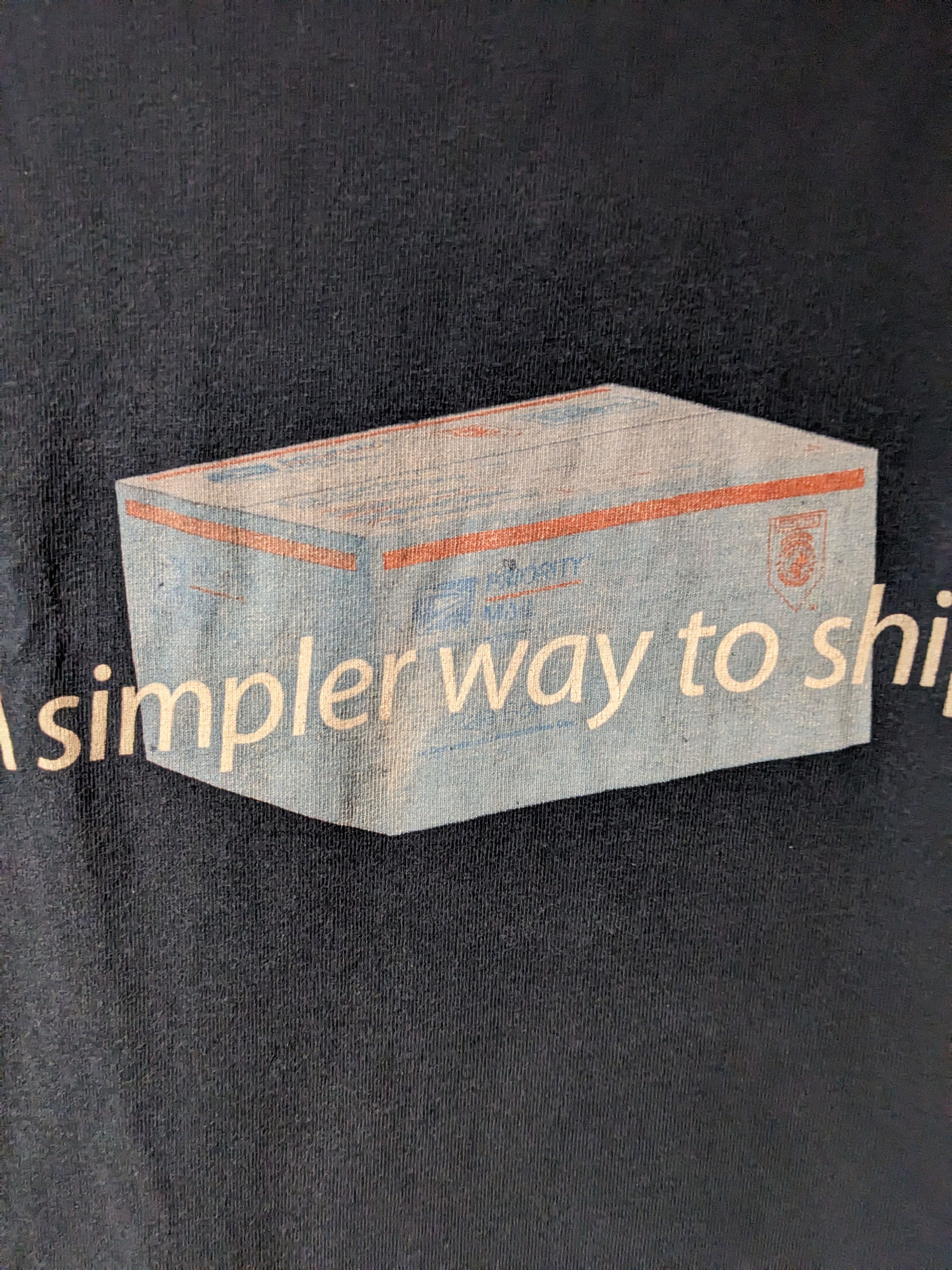 Gildan × Vintage Vintage Y2K USPS A Simpler Way to Ship Priority Mail T-Shirt Size US L / EU 52-54 / 3 - 2 Thumbnail