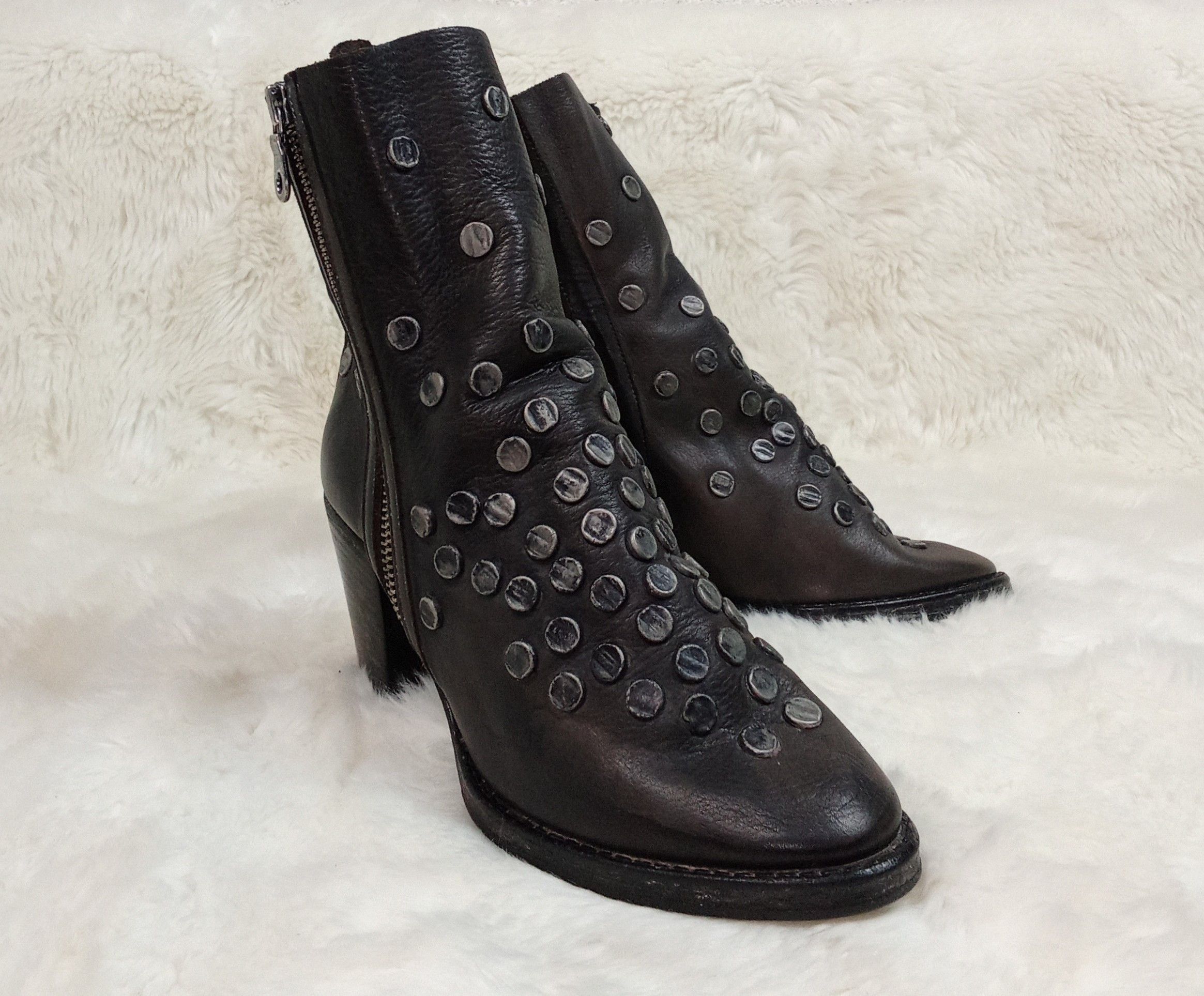 Maison MIHARA YASUHIRO Mihara Yasuhiro F/W'09 "Left and Right" Studded Side Zip Size US 6 / IT 36 - 2 Thumbnail