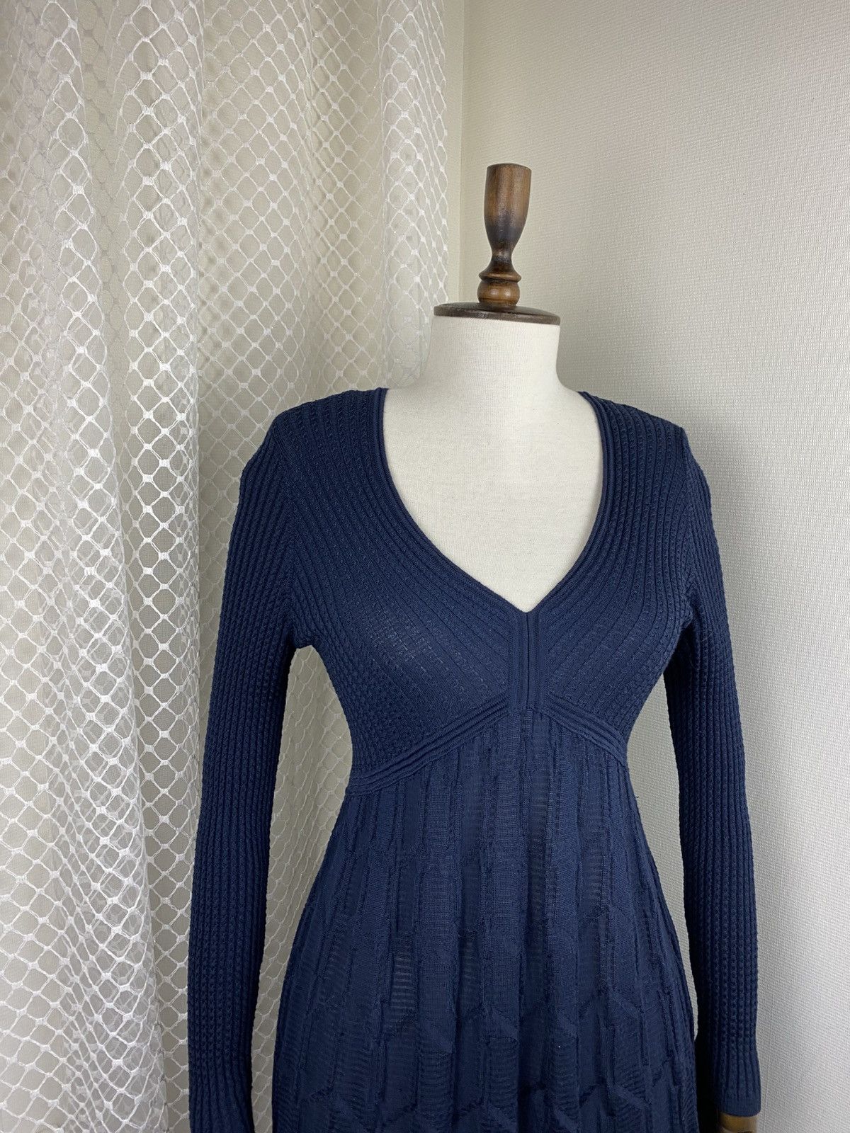 Missoni MISSONI Knit Dress Knee Length Long Sleeve Size Size M / US 6-8 / IT 42-44 - 3 Thumbnail