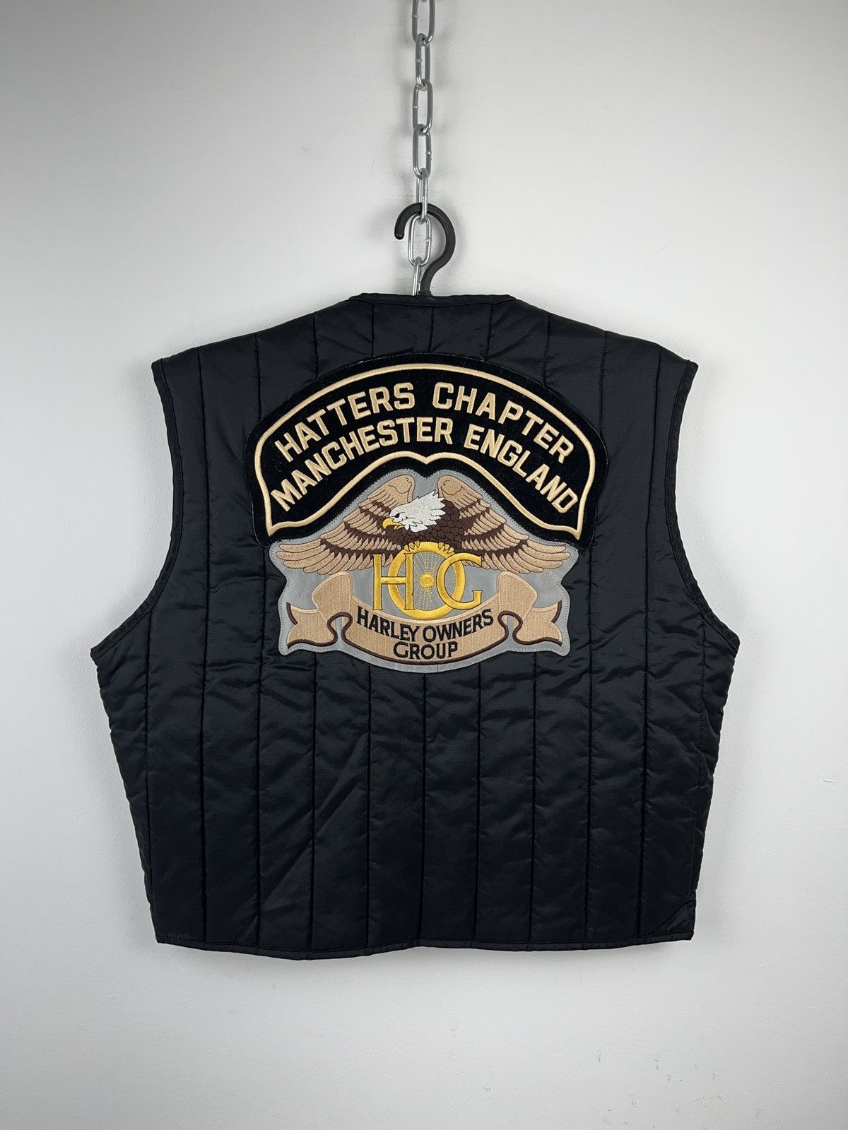 Japanese Brand × Vintage Harley Owners Group Vintage Black Rare Motorcycle Vest Size US L / EU 52-54 / 3 - 2 Thumbnail