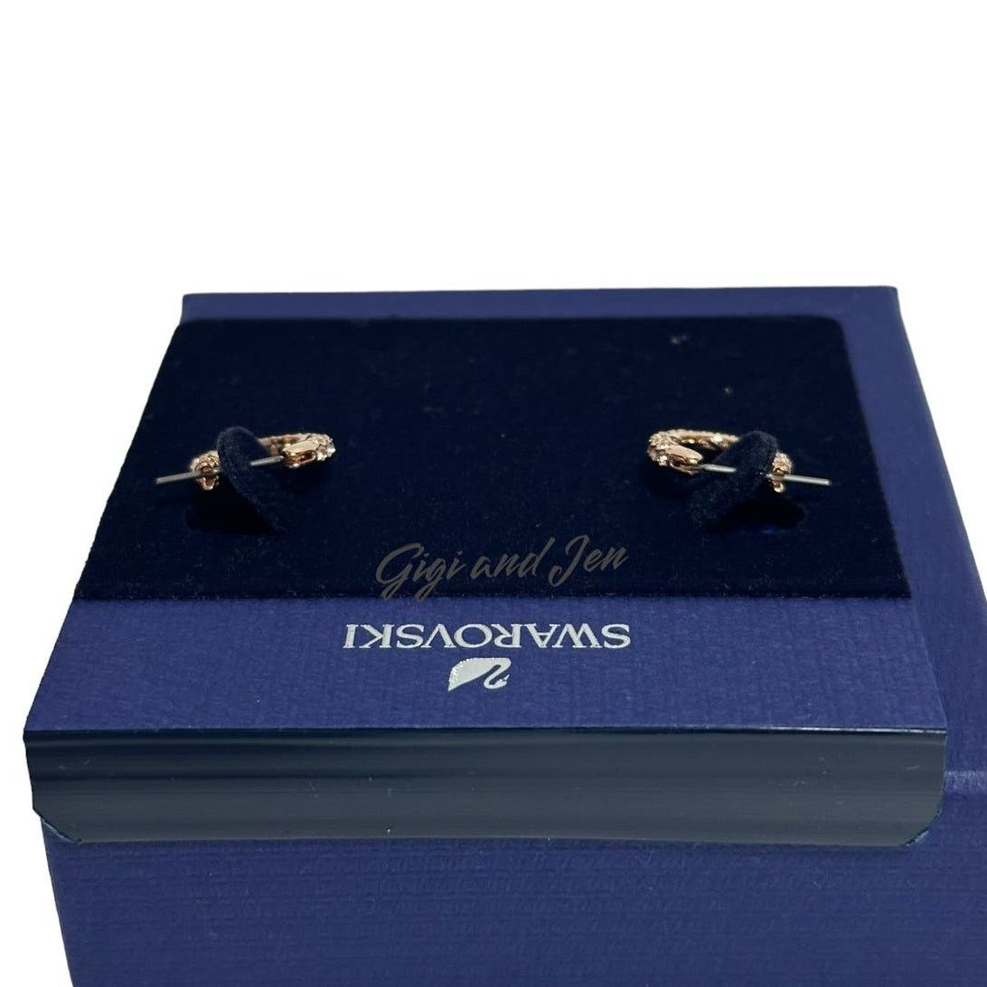 Swarovski Swarovski Stone hoop earrings Rose gold Size ONE SIZE - 2 Thumbnail