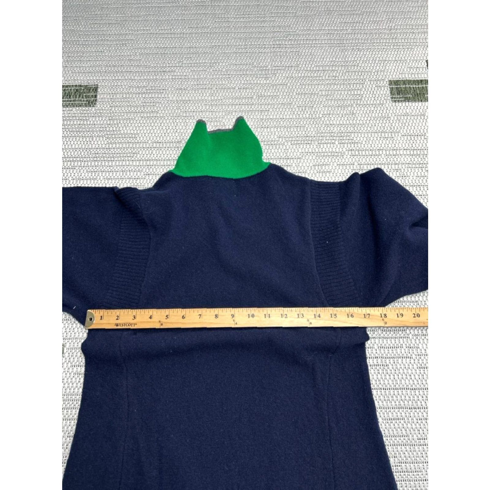 Vintage Brora Skye Knitted Dress Womens 12 Blue Supersoft Lambswool Ribbed Hem Collar Maxi Dress Pockets Easy Care Cap Sleeve? Size XL / US 12-14 / IT 48-50 - 6 Thumbnail