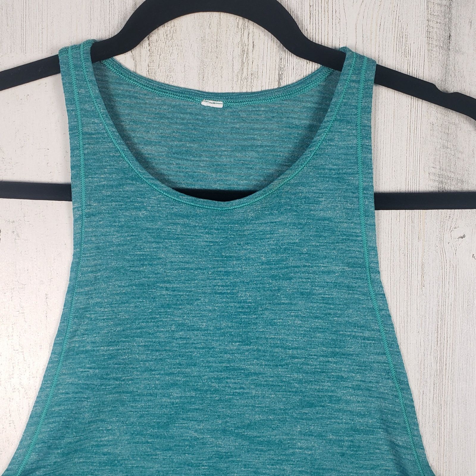 Lululemon Lululemon Athletica Turquoise Space Dye Sweat Date Tank Top Size ONE SIZE - 2 Thumbnail