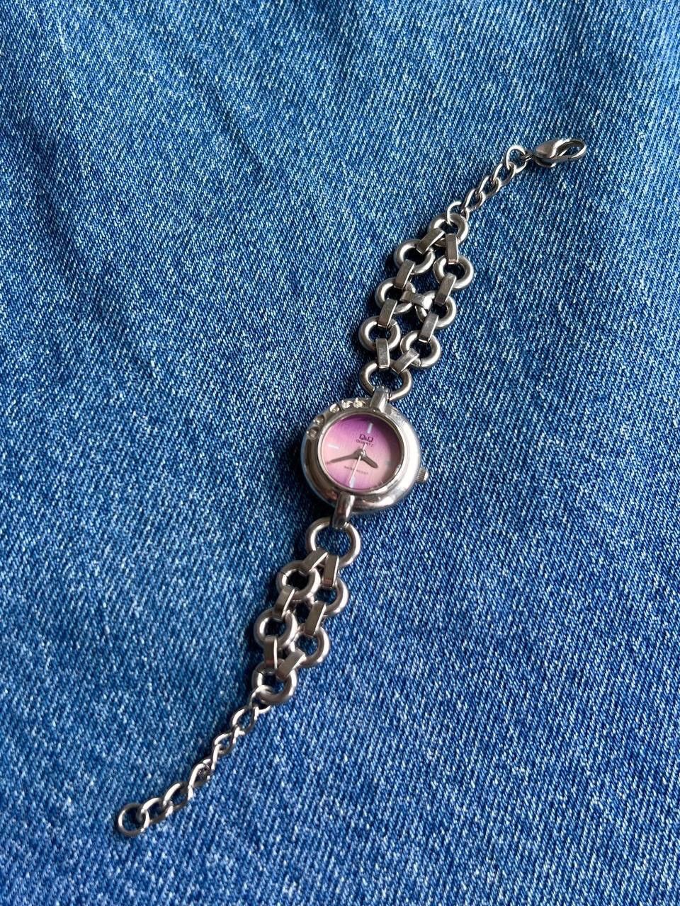 Japanese Brand × Vintage Vintage Pink Japanese style futuristic Link ⛓ Metal Watch Size ONE SIZE - 2 Thumbnail