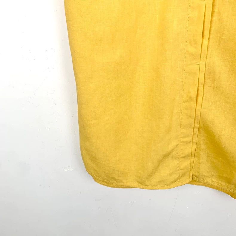 Other LORO PIANA Yellow linen collar single-breasted short-sleev Size S / US 4 / IT 40 - 4 Thumbnail