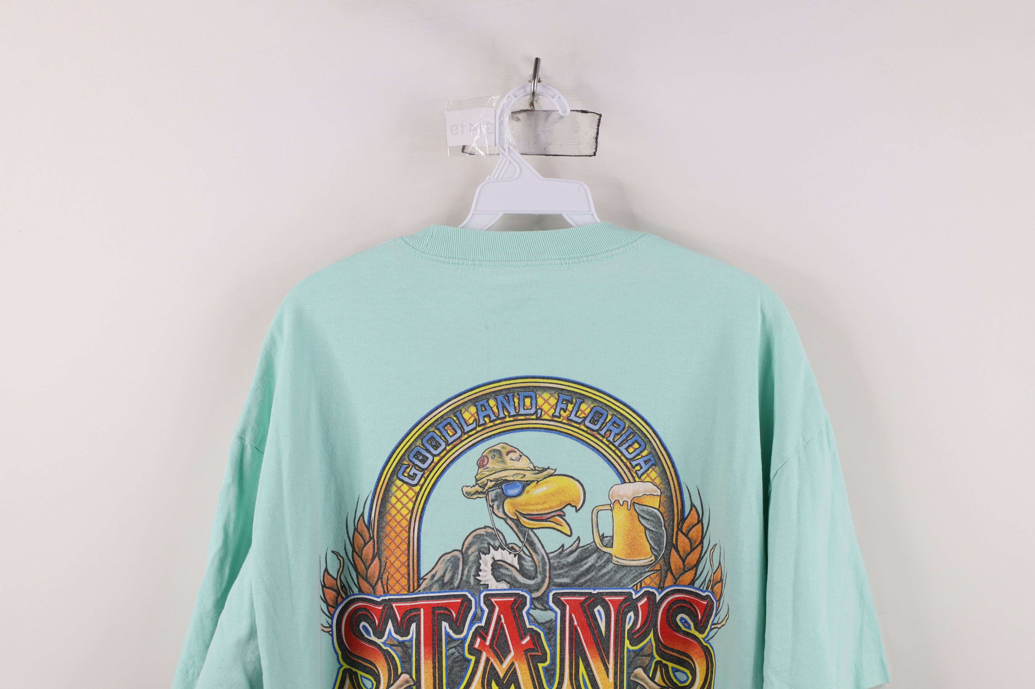 Vintage Vintage Beer Drinking Team Goodland Florida T-Shirt Teal Size US XL / EU 56 / 4 - 12 Thumbnail