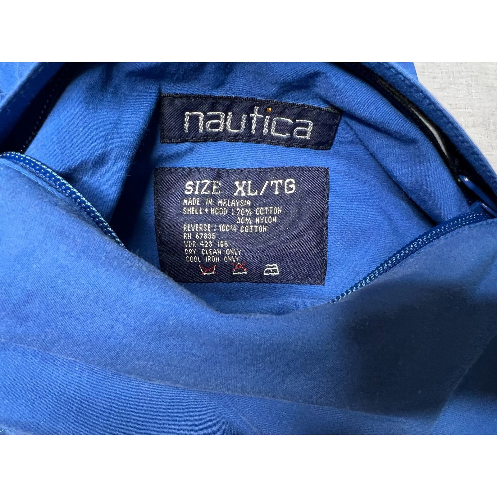 Nautica × Vintage Vintage 90s Nautica Sport Reversible Blue and Yellow Jacket Size US XL / EU 56 / 4 - 5 Thumbnail